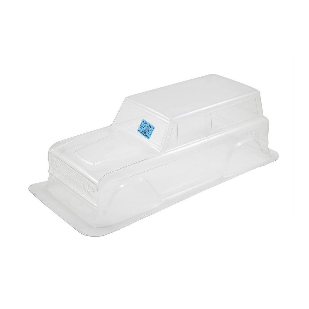 1/10 1973 Ford Bronco Clear Body 12" (305mm) Wheelbase Crawl-2