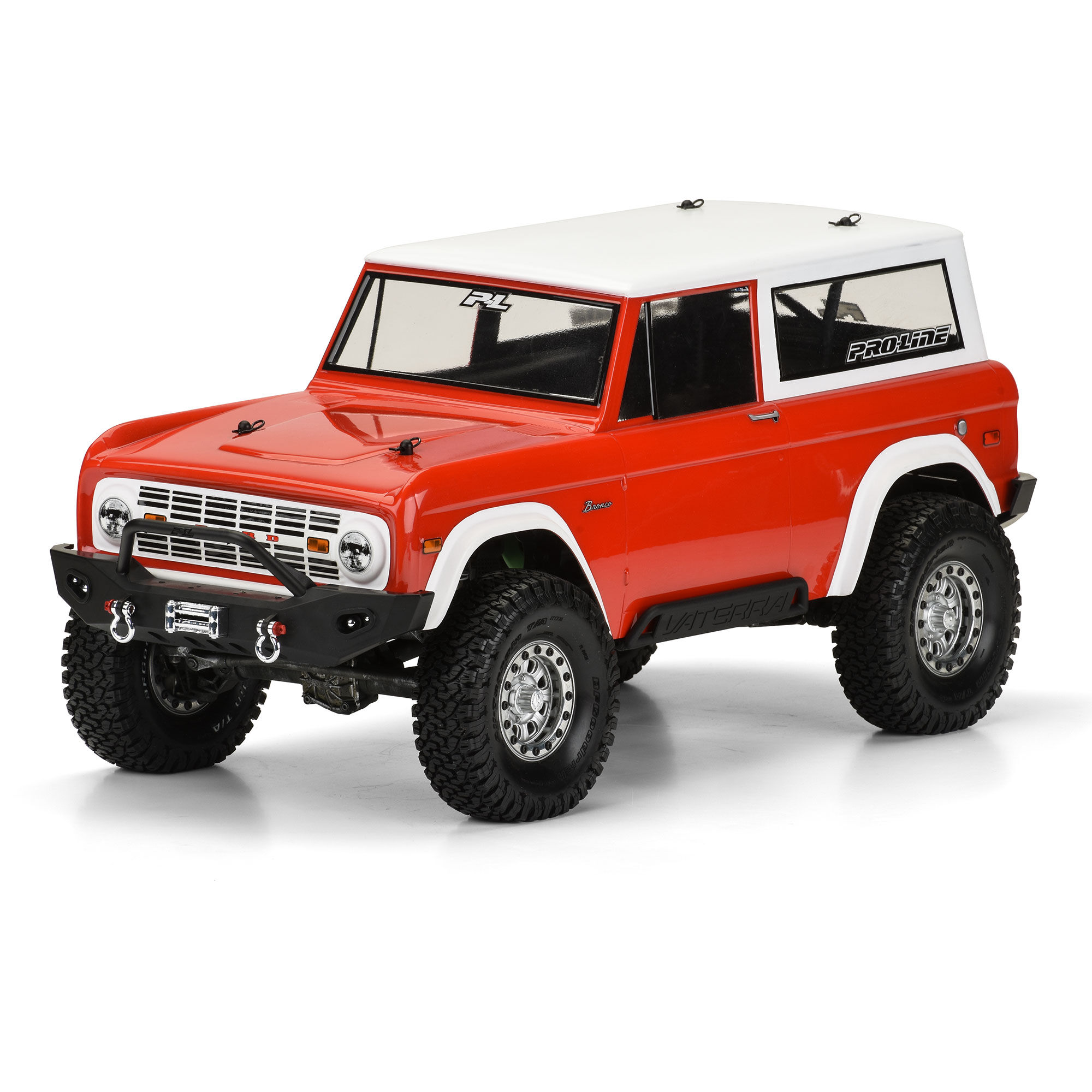 1/10 1973 Ford Bronco Clear Body 12" (305mm) Wheelbase Crawl-3