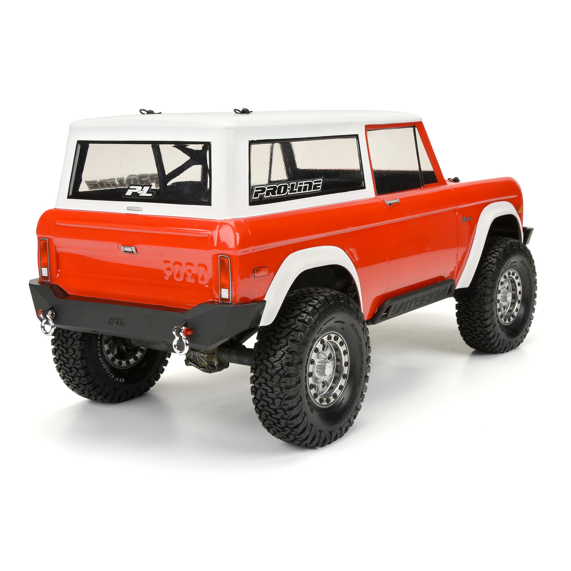 1/10 1973 Ford Bronco Clear Body 12" (305mm) Wheelbase Crawl-5