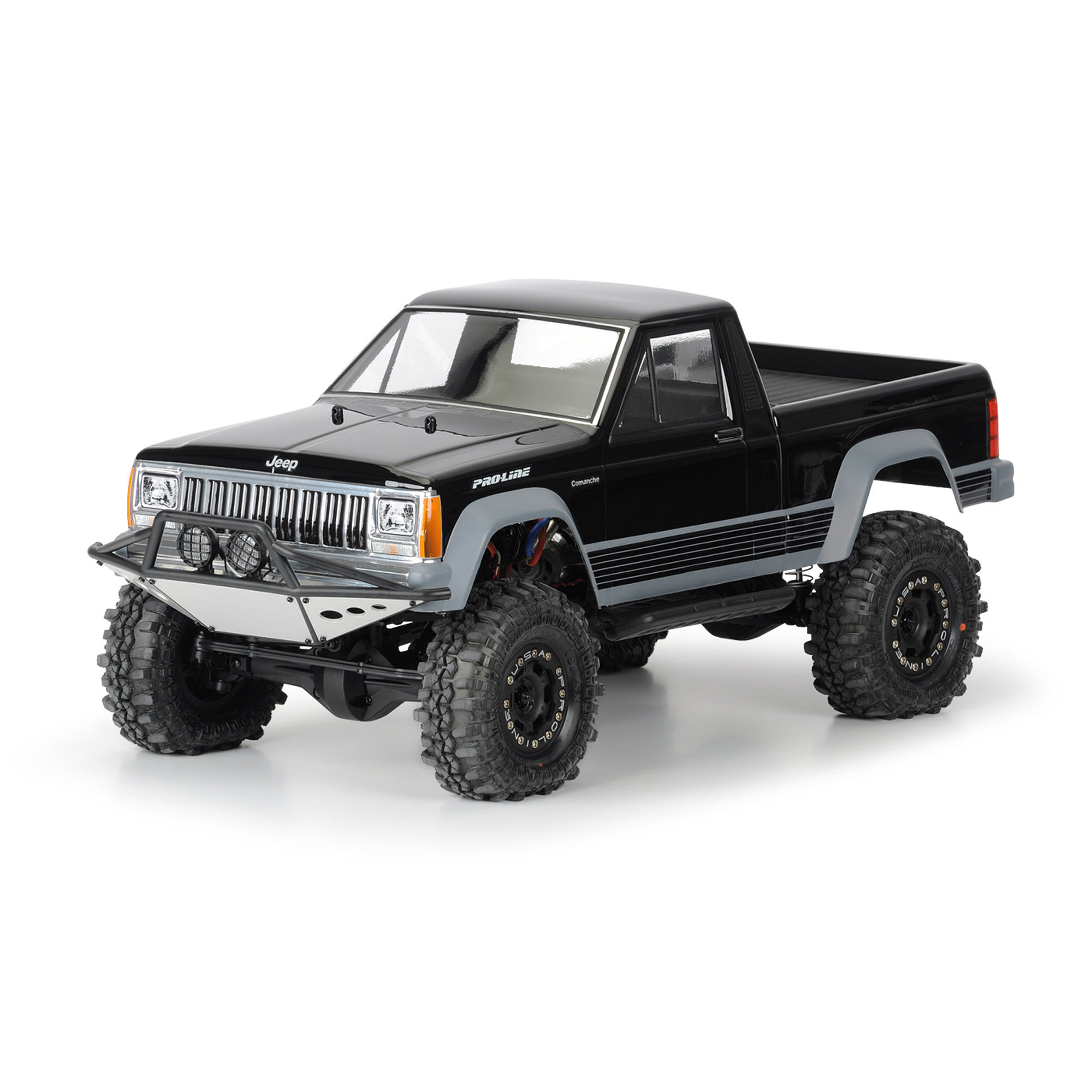 1/10 Jeep Comanche Full Bed Clear Body 12.3" (313mm) WB Crwl-2