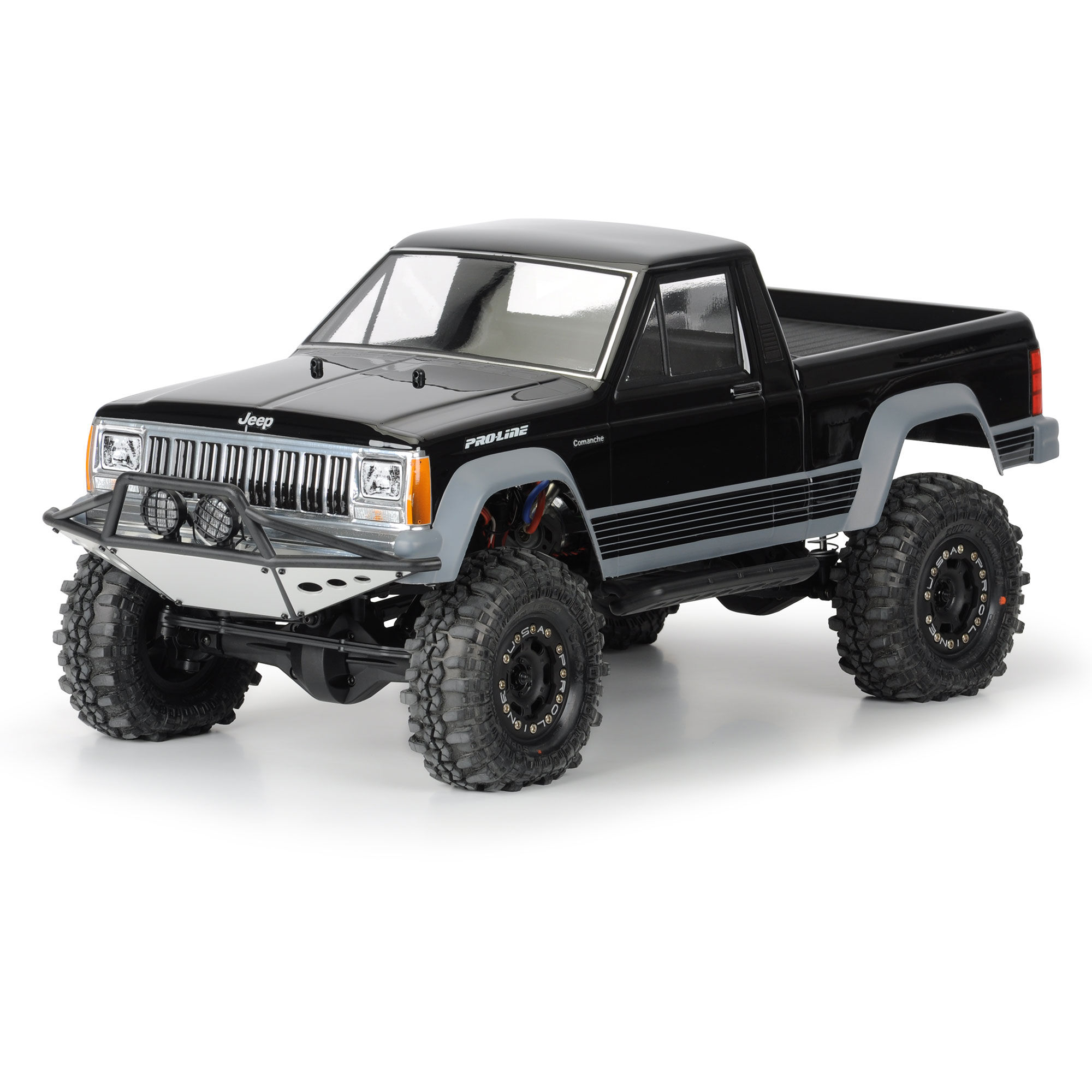 1/10 Jeep Comanche Full Bed Clear Body 12.3" (313mm) WB Crwl-3