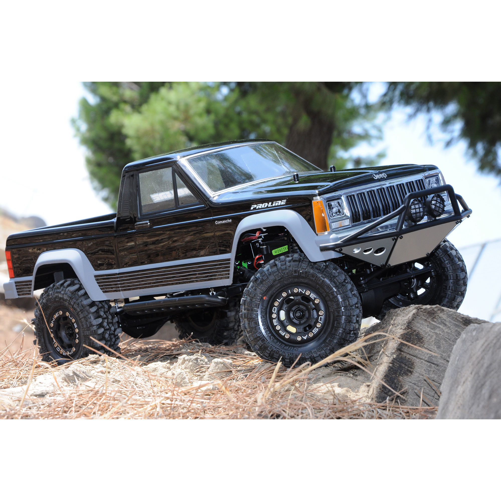 1/10 Jeep Comanche Full Bed Clear Body 12.3" (313mm) WB Crwl-7