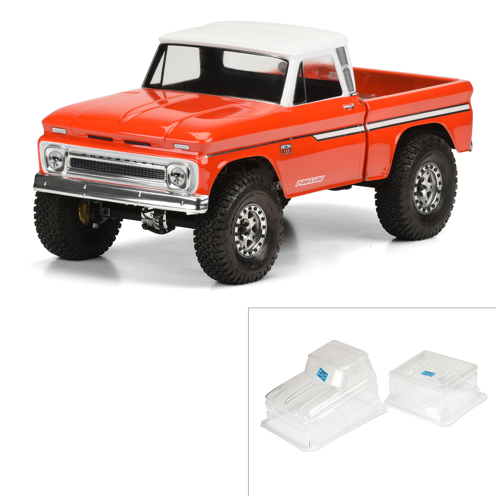 1/10 1966 Chevrolet C-10 Clear Body 12.3