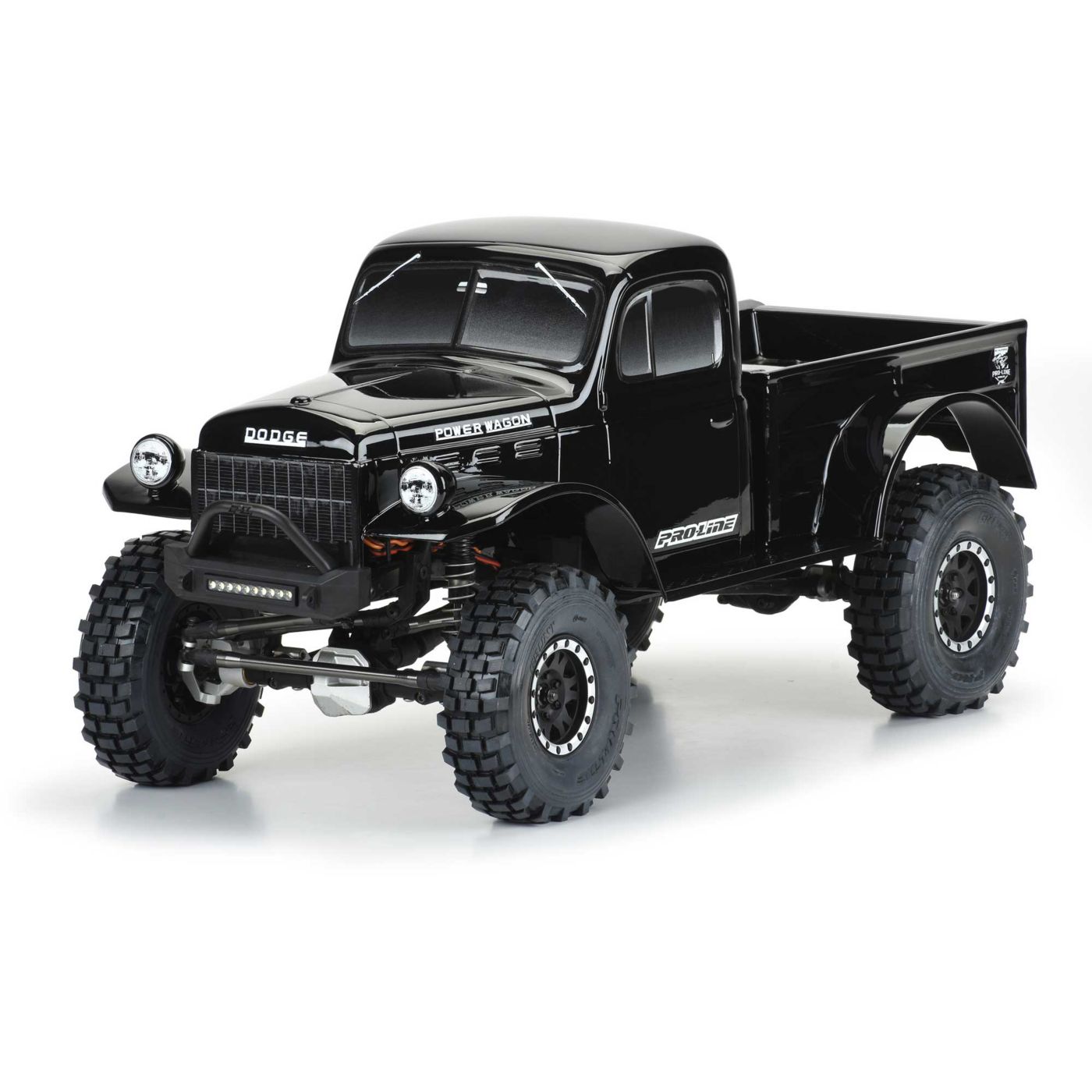 1/10 1946 Dodge Power Wagon Black Body 12.3" (313mm) WB Craw-2