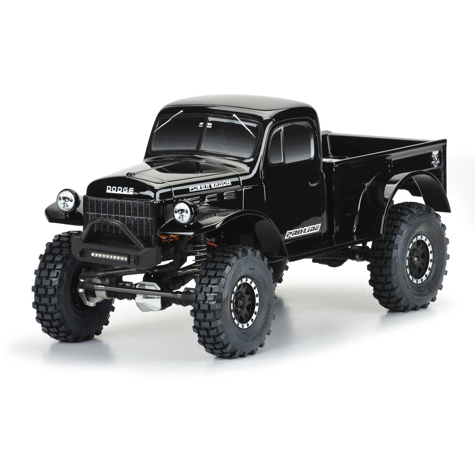 1/10 1946 Dodge Power Wagon Black Body 12.3" (313mm) WB Craw-4