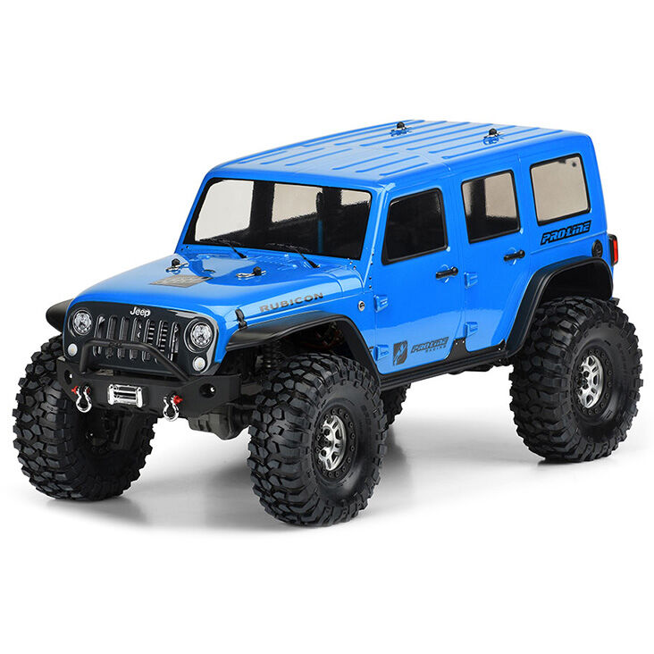 1/10 Jeep Wrangler Unlimited Rubicon Clr Body 12.8" WB TRX-4-4