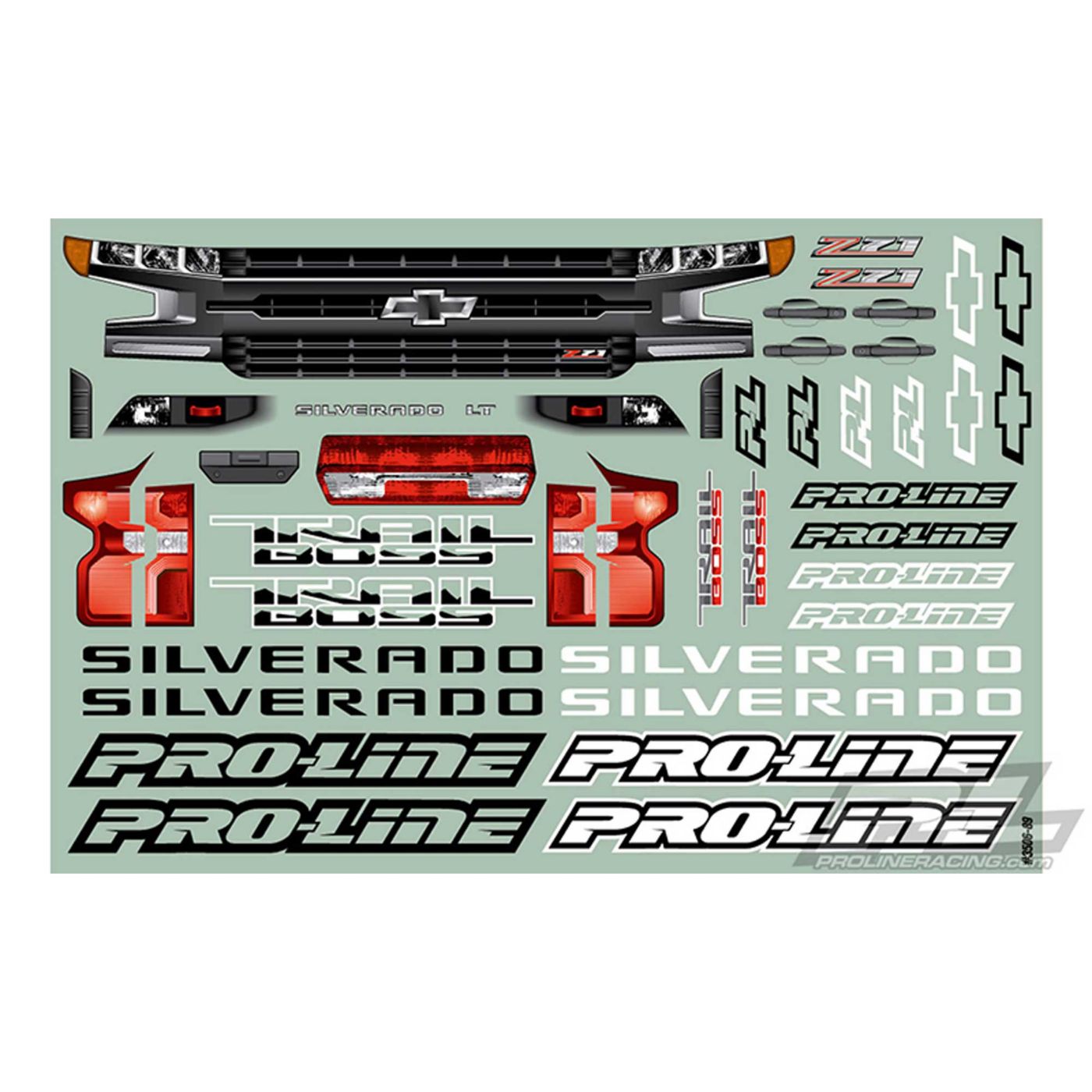 1/10 2019 Chevy Silverado Z71 Trail Boss Clear Body: Stamped-2