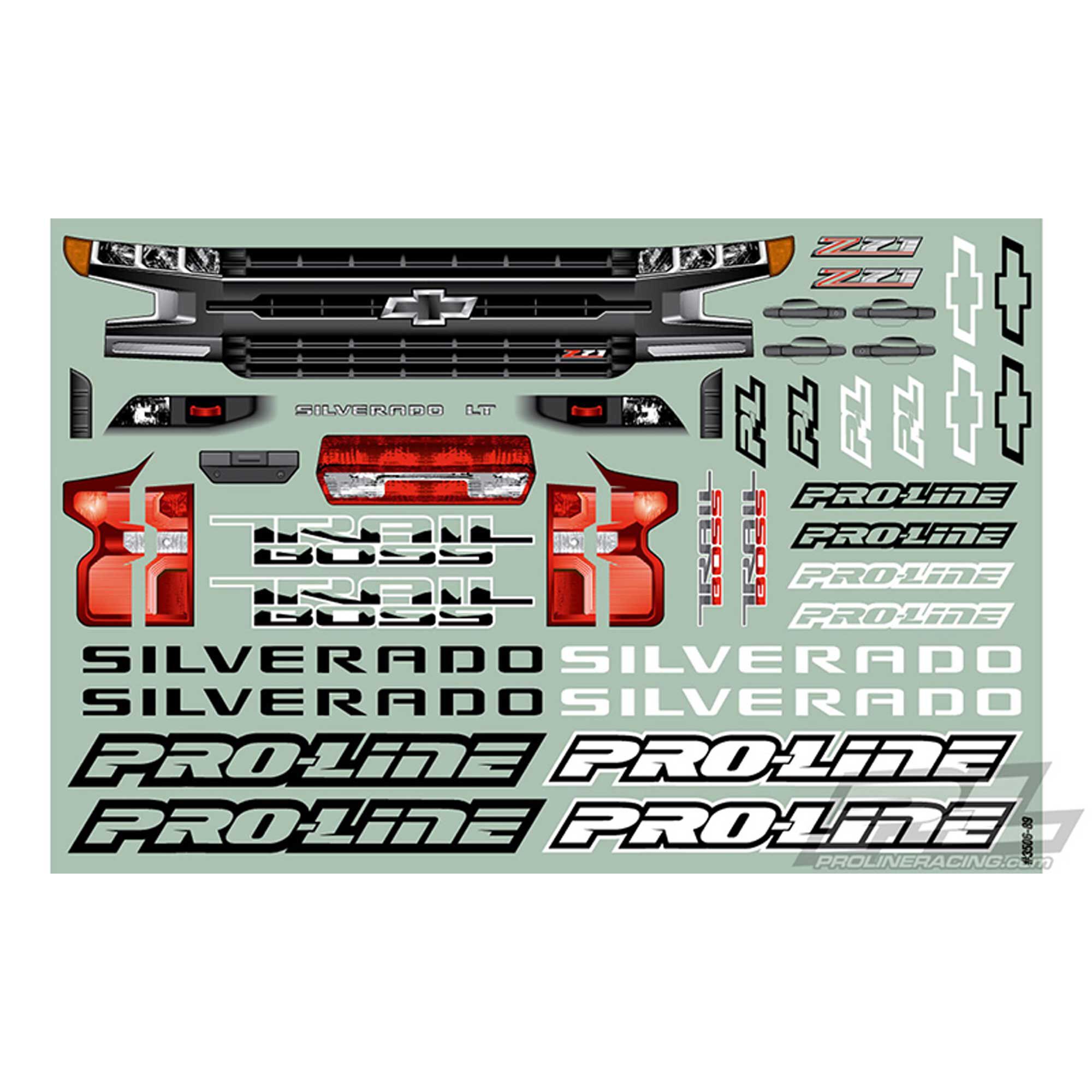 1/10 2019 Chevy Silverado Z71 Trail Boss Clear Body: Stamped-4