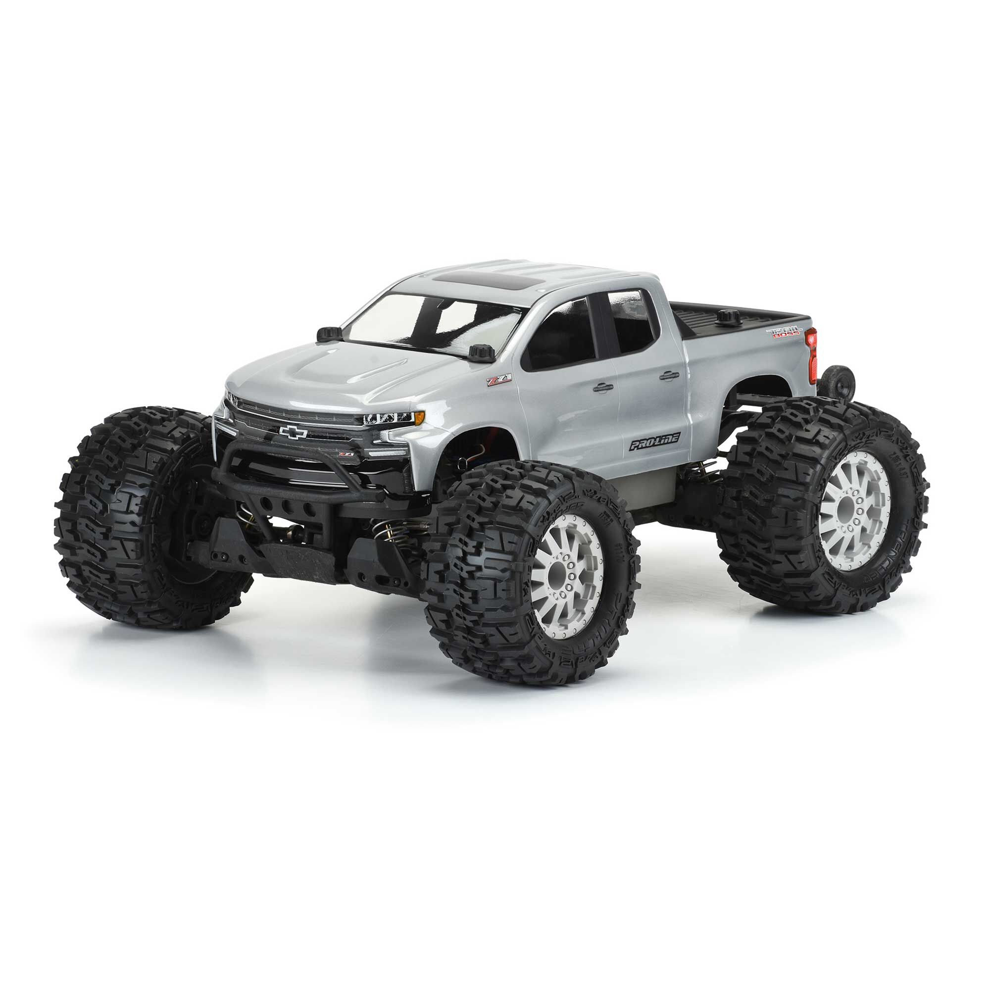 1/10 2019 Chevy Silverado Z71 Trail Boss Clear Body: Stamped-5