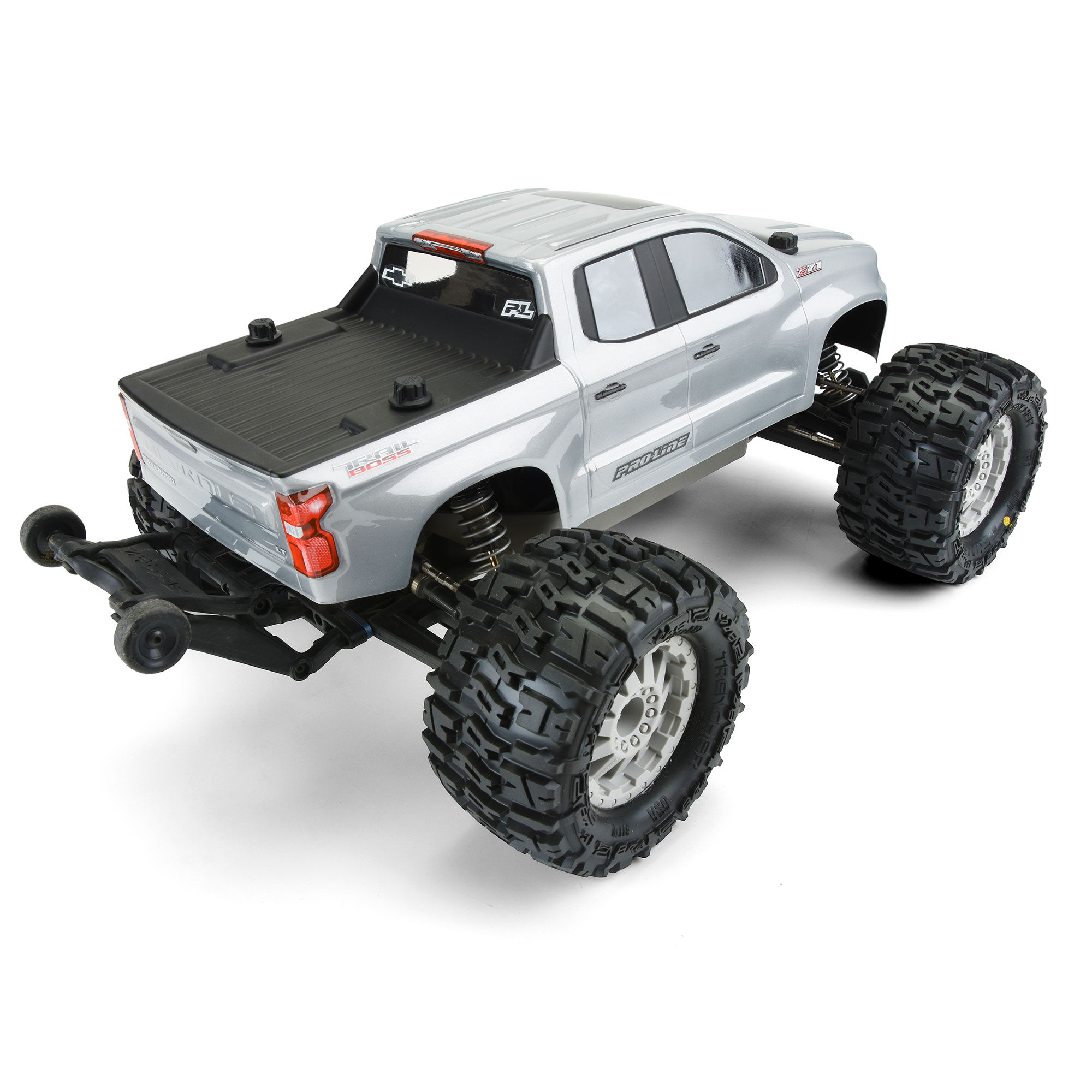 1/10 2019 Chevy Silverado Z71 Trail Boss Clear Body: Stamped-6