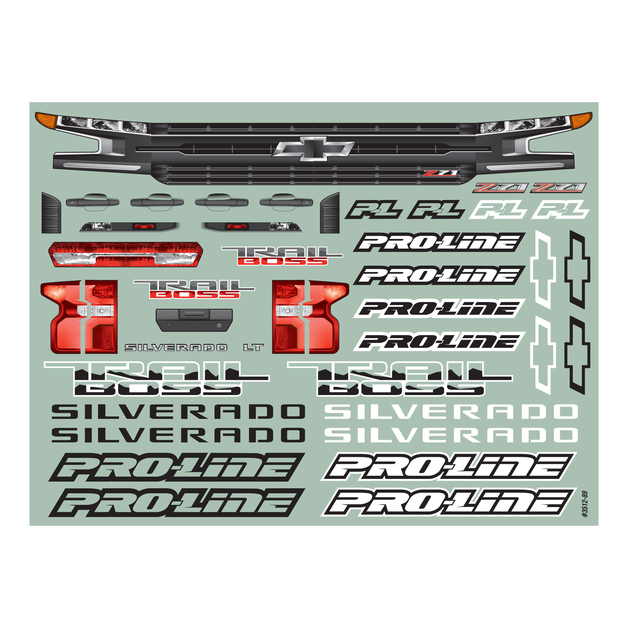 1/10 2019 Chevy Silverado Z71 Trail Boss Clear Body: Short C-11