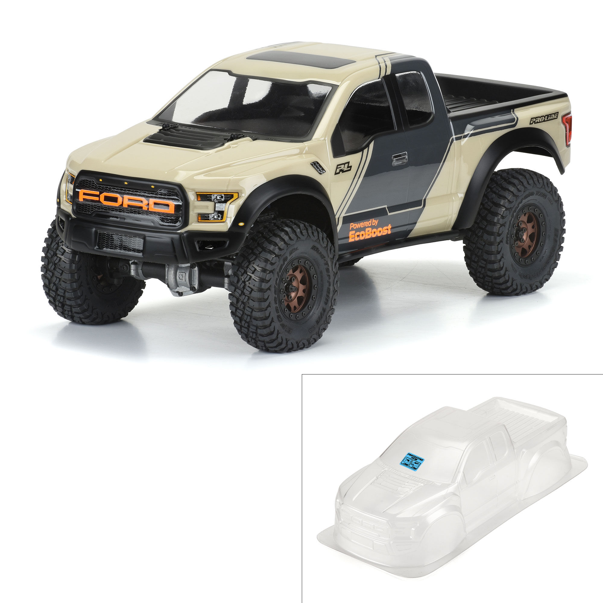 1/10 2017 Ford F-150 Raptor Clear Body 12.3