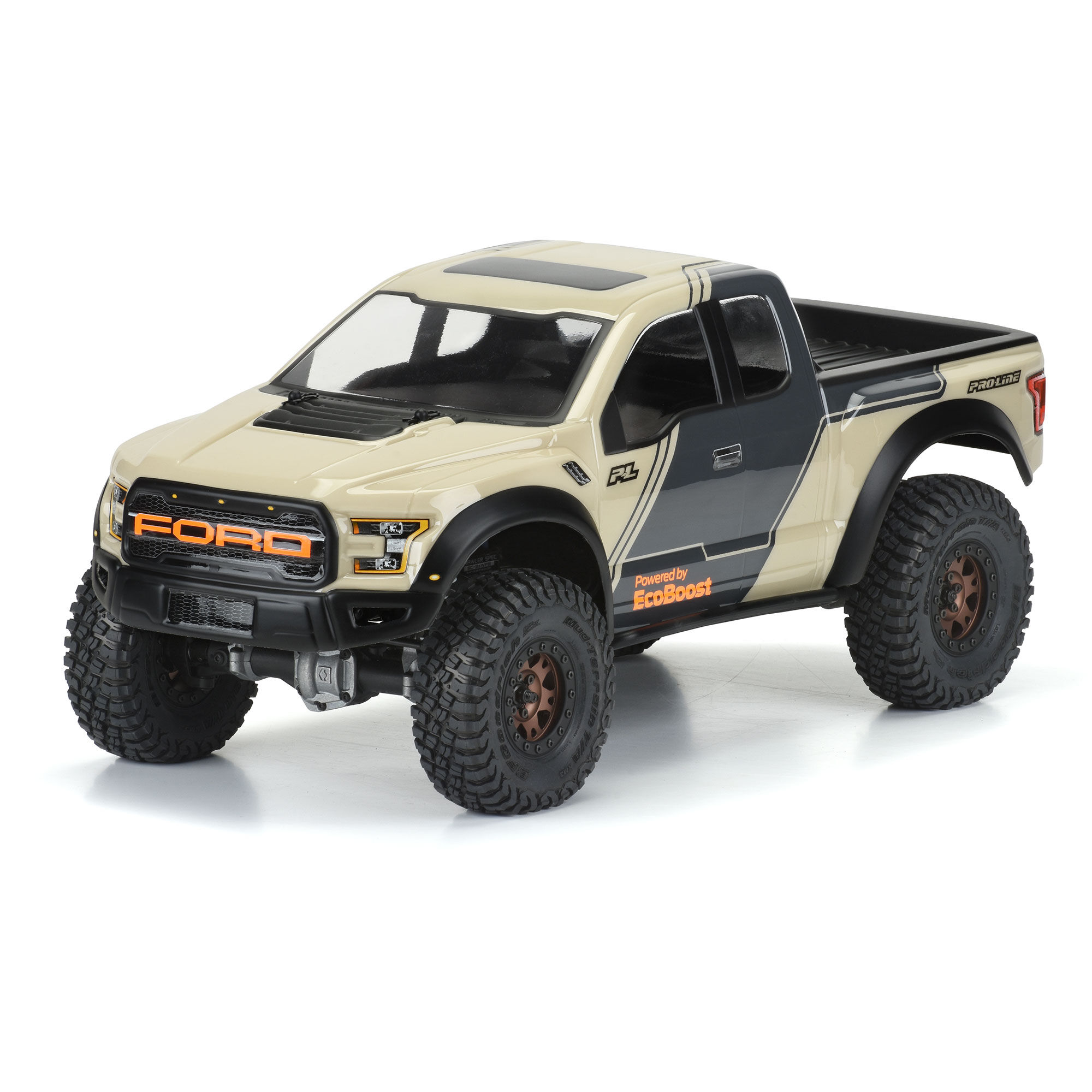 1/10 2017 Ford F-150 Raptor Clear Body 12.3" (313mm) WB Crwl-3