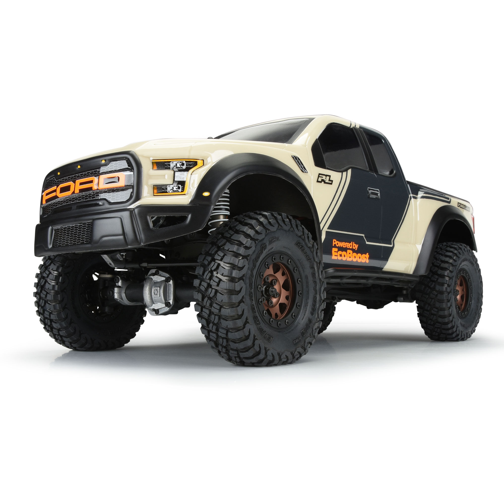 1/10 2017 Ford F-150 Raptor Clear Body 12.3" (313mm) WB Crwl-6