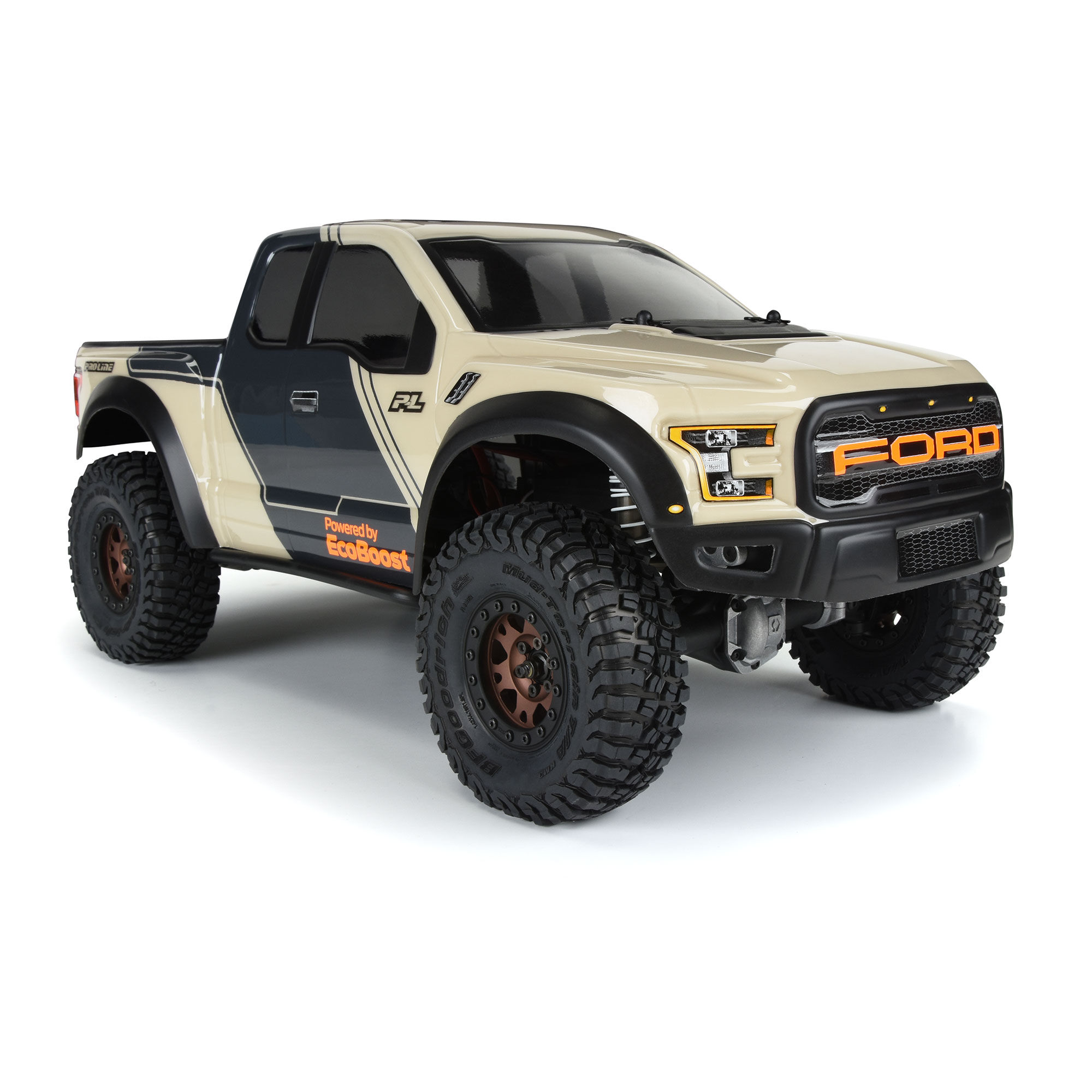 1/10 2017 Ford F-150 Raptor Clear Body 12.3" (313mm) WB Crwl-7