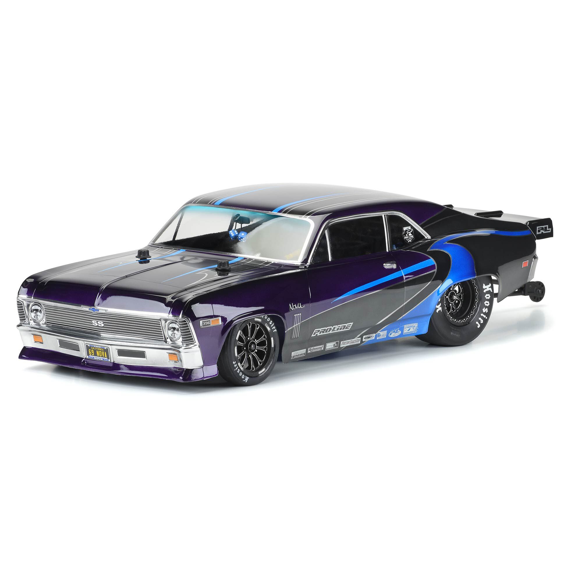 1/10 1969 Chevrolet Nova Clear Body: Drag Car-3