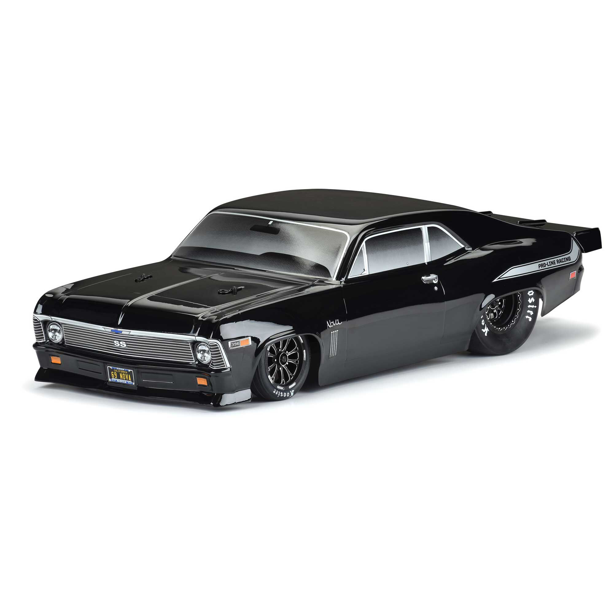 1/10 1969 Chevrolet Nova Tough-Color Black Body: Drag Car-3