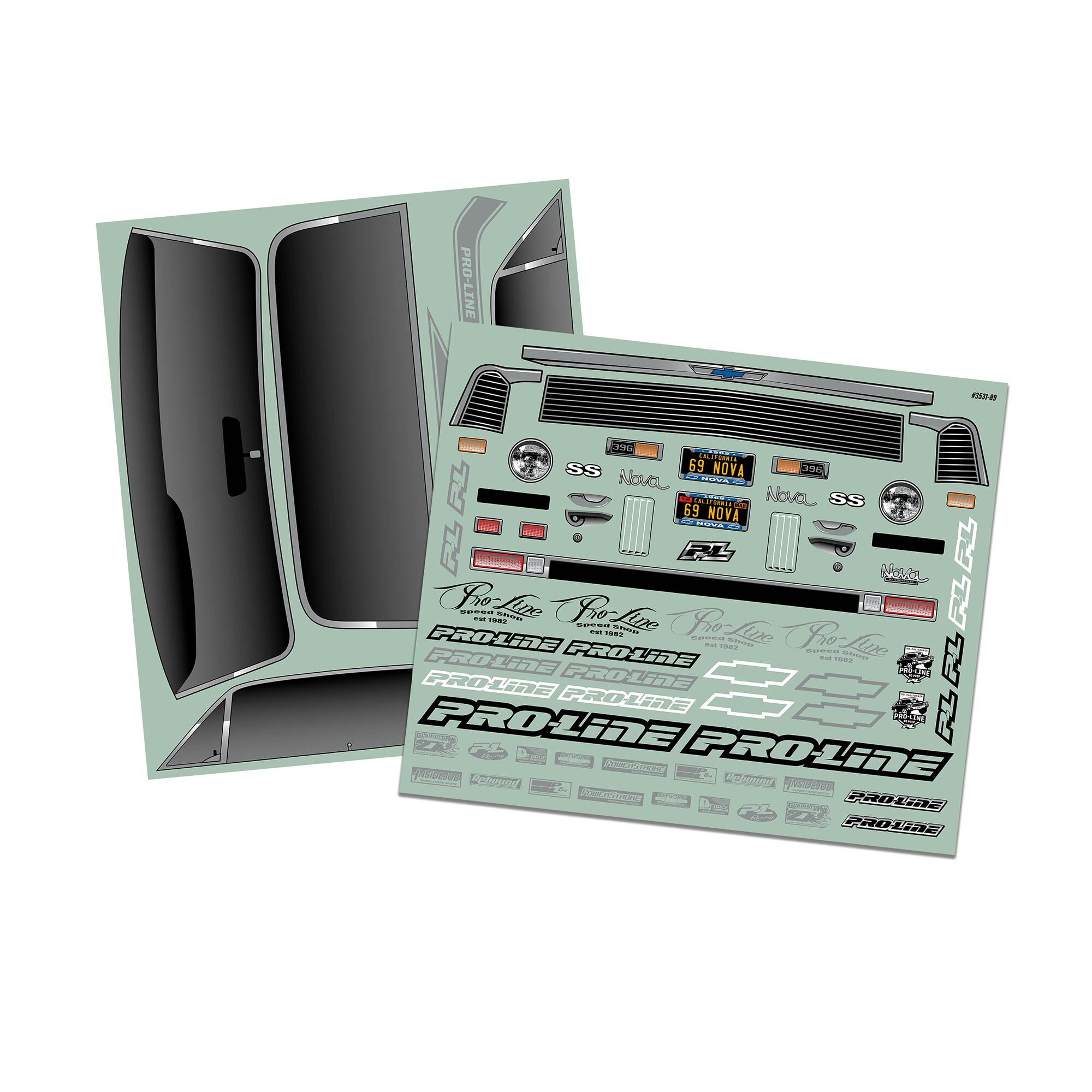 1/10 1969 Chevrolet Nova Tough-Color Black Body: Drag Car-7