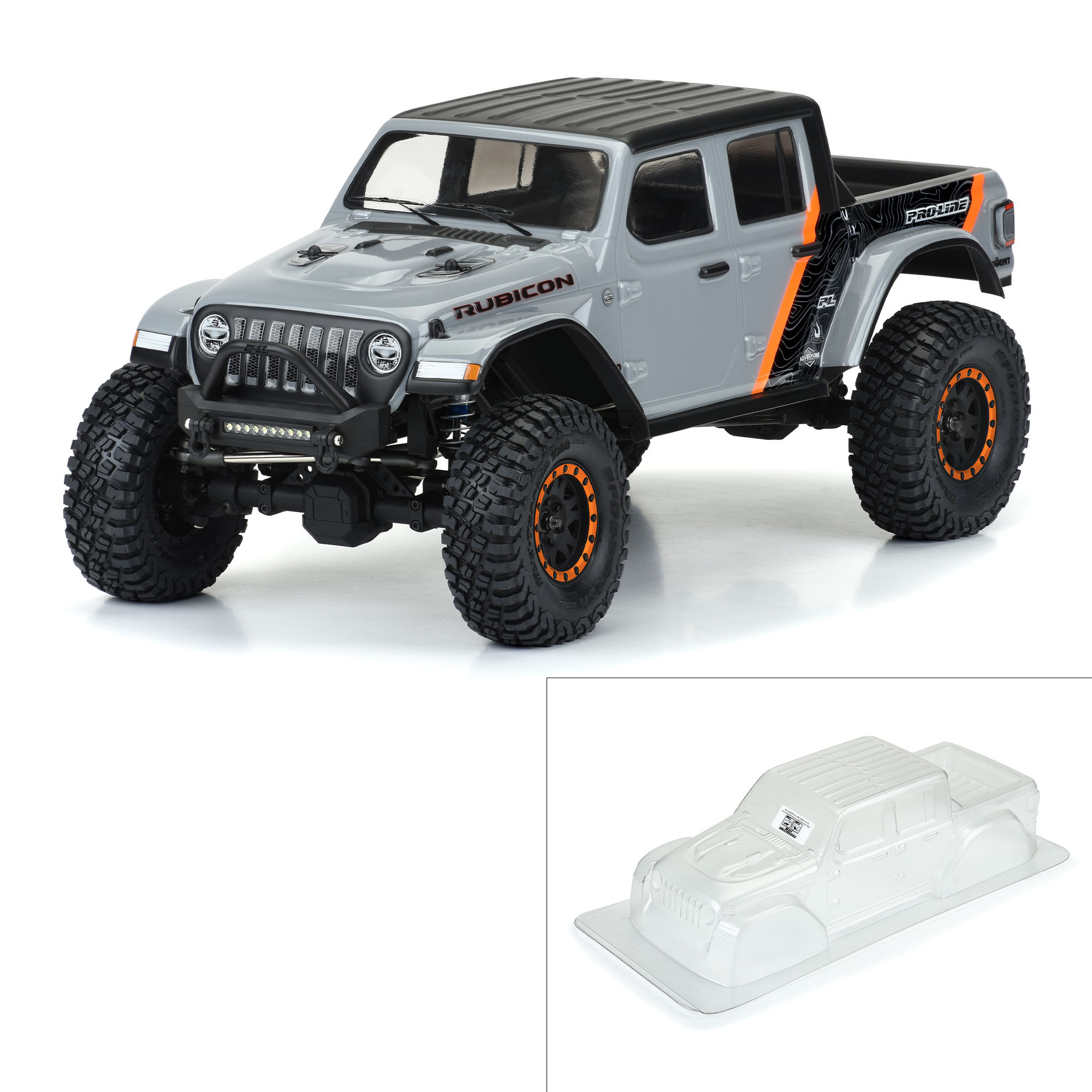1/10 2020 Jeep Gladiator Clear Body 12.3