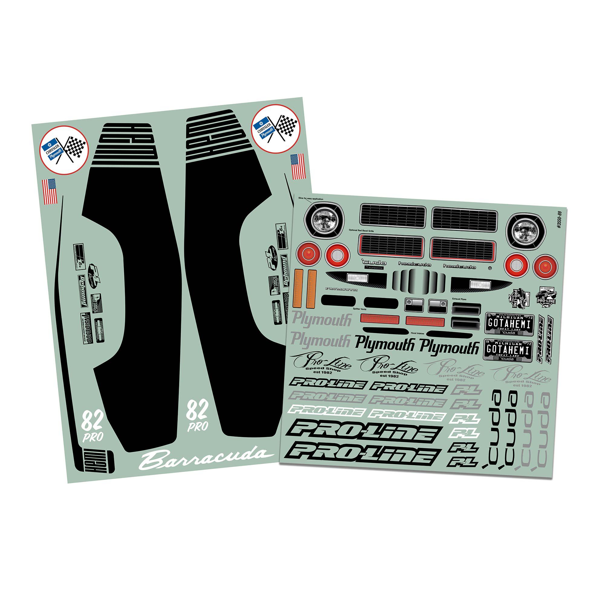 1/10 1972 Plymouth Barracuda Clear Body: Drag Car-11