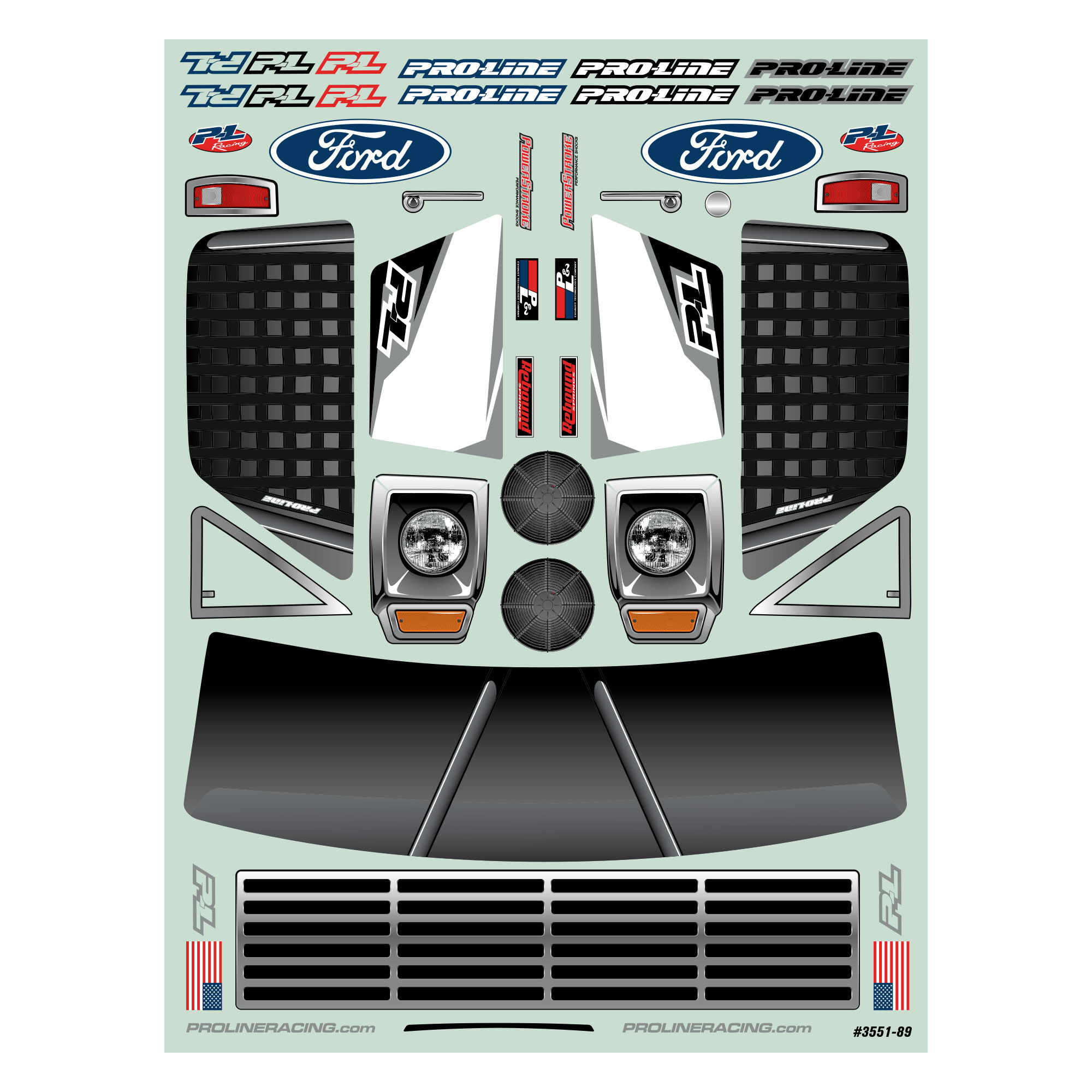 1/10 Pre-Cut 1967 Ford F-100 Race Truck Clear Body: Short Co-8