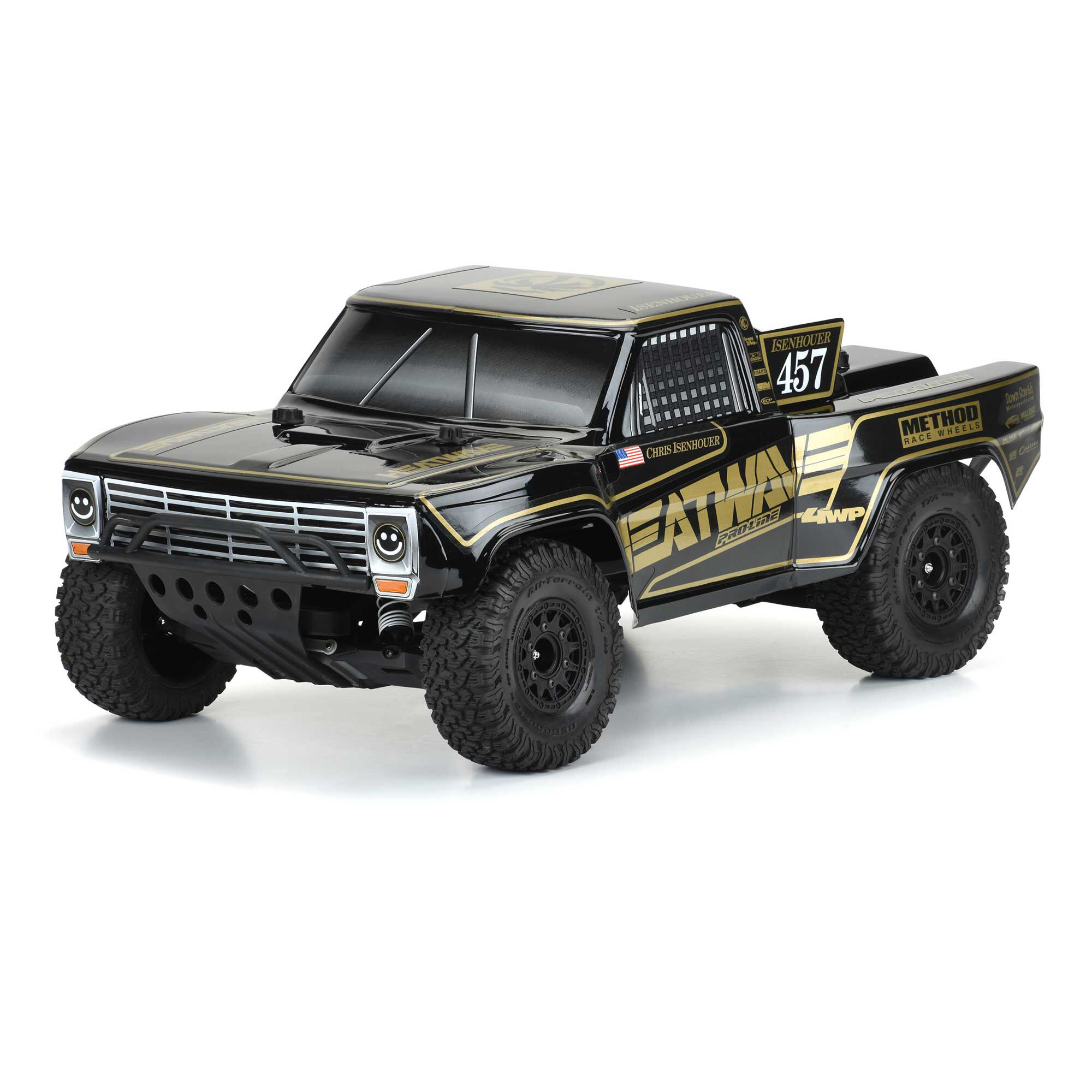 1/10 Pre-Cut 1967 Ford F-100 Heatwave Black Body: Short Cour-4