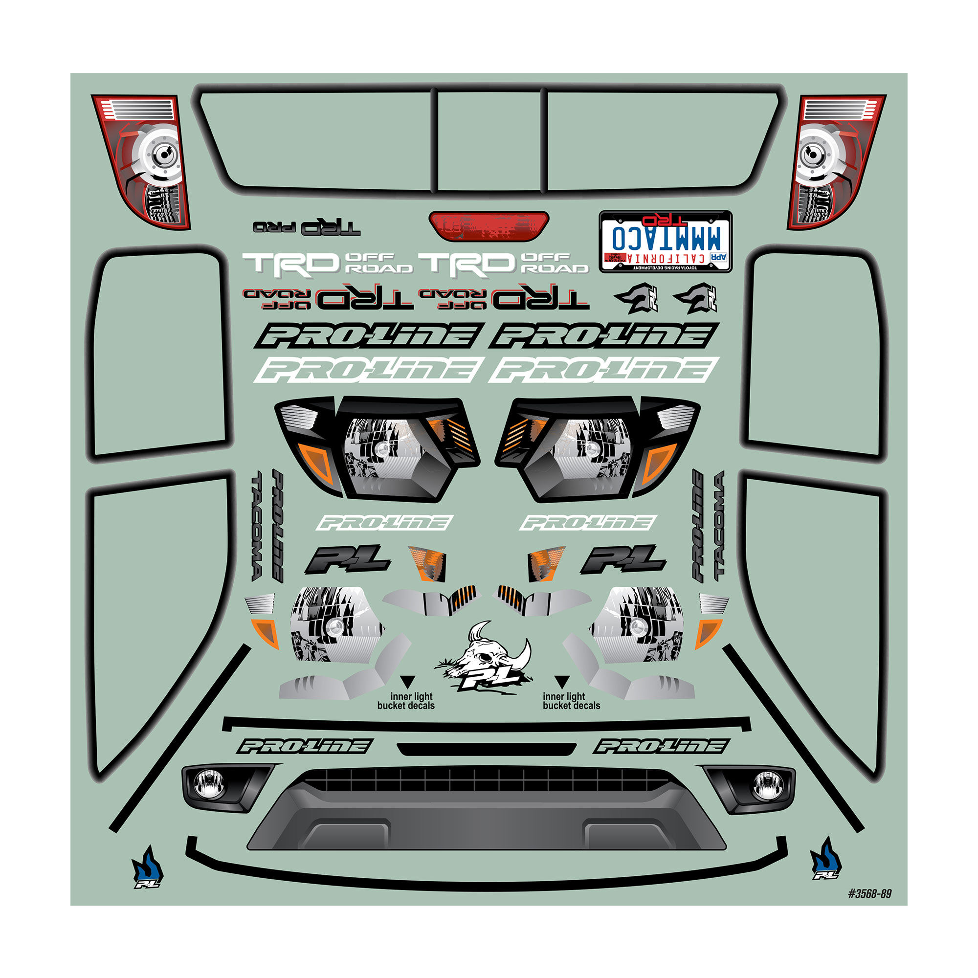 Pro-Line 1/10 2015 Toyota Tacoma TRD Pro Clear Body 12.3in (313mm) Wheelbase-11