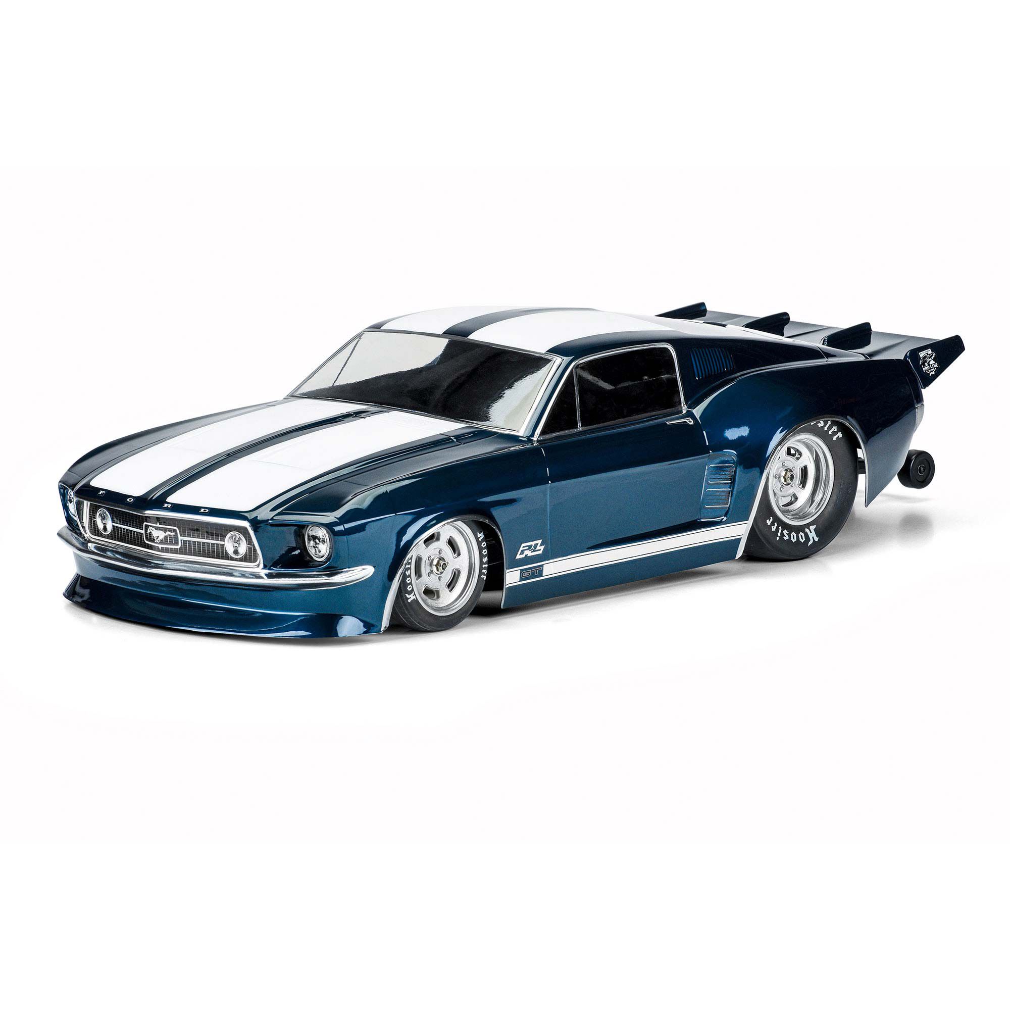 1/10 1967 Ford Mustang Clear Body: Drag Car-3