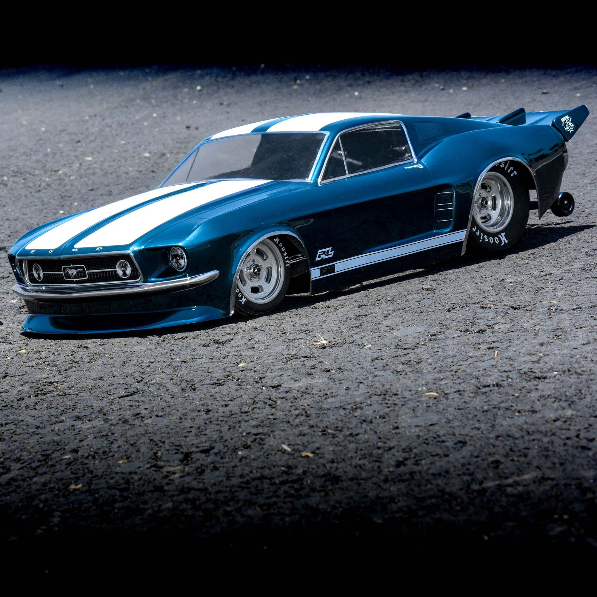 1/10 1967 Ford Mustang Clear Body: Drag Car-11