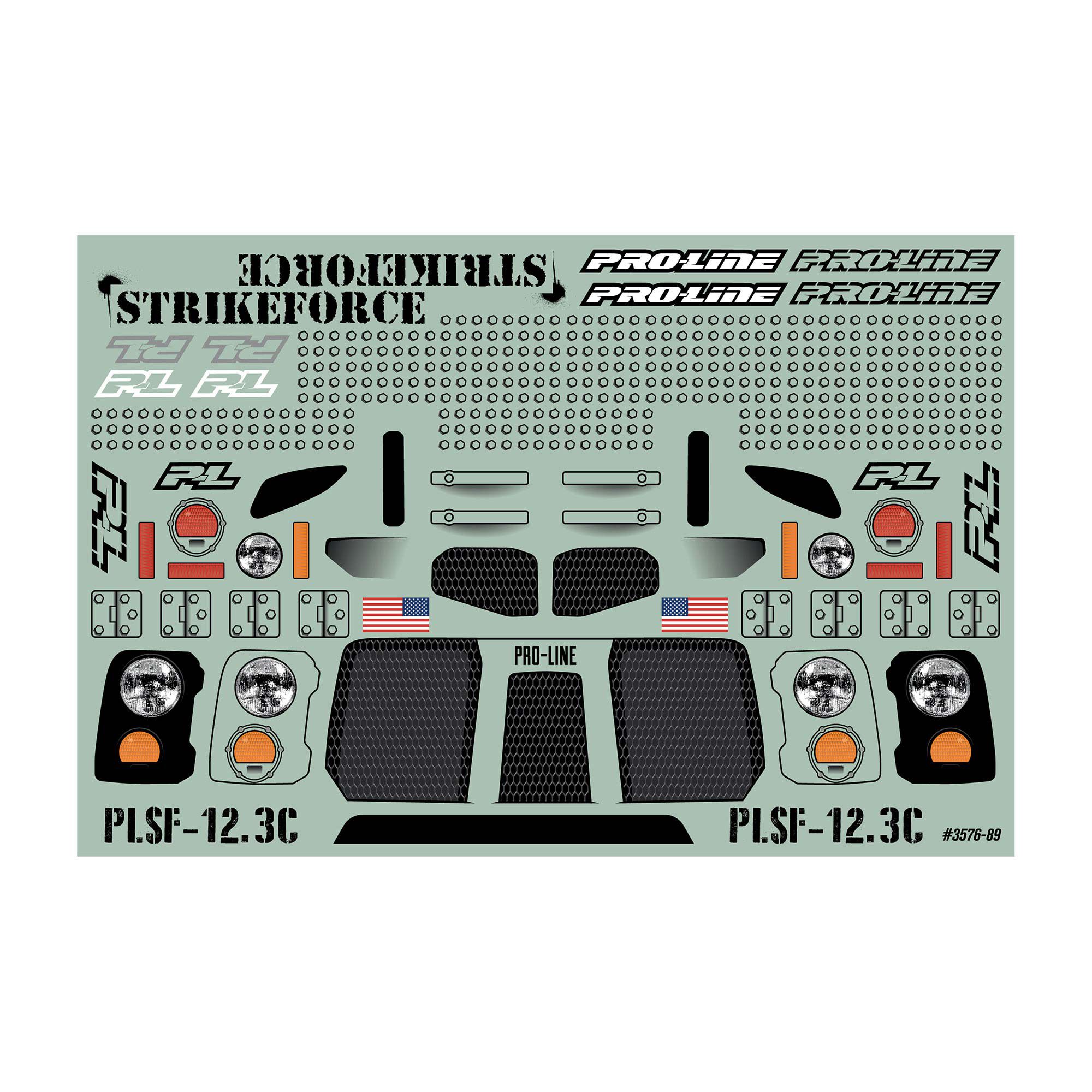 1/10 Strikeforce Clear Body 12.3" (313mm) Wheelbase Scale Cr-8