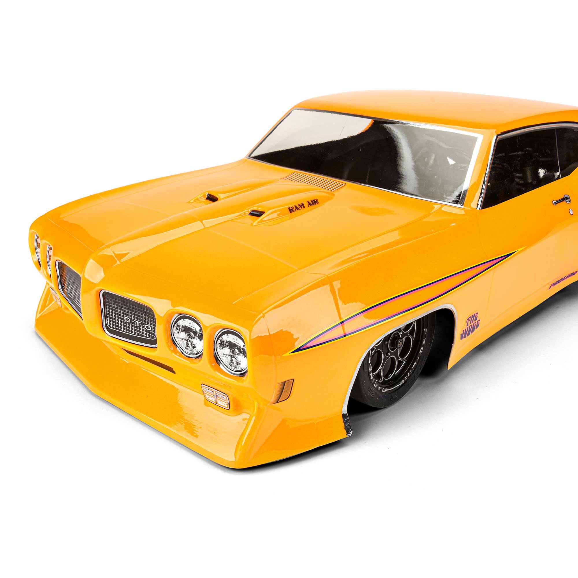 1/10 1970 Pontiac GTO Judge Clear Body: Drag Car-6