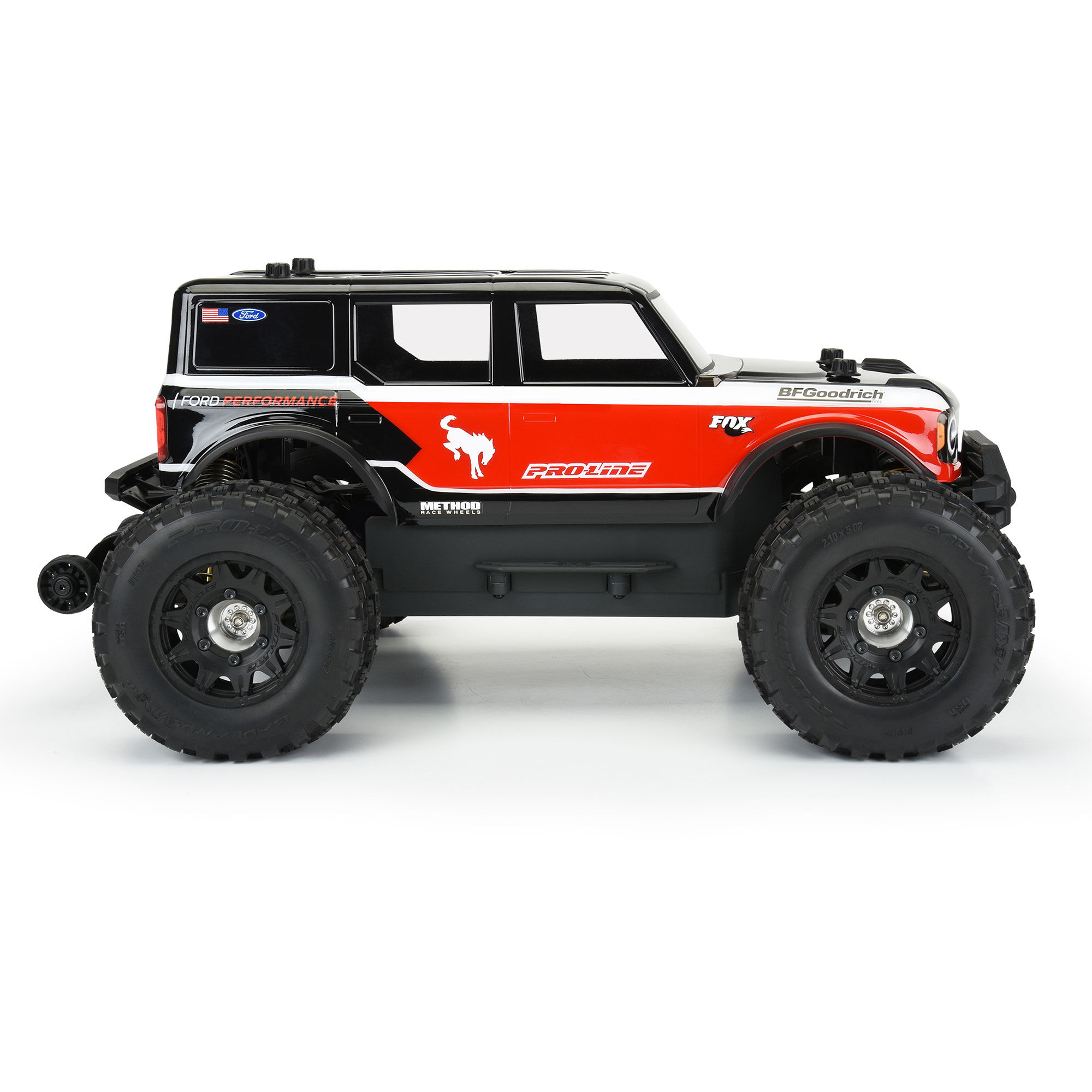 1/10 2021 Ford Bronco Clear Body: Granite, Vorteks-4