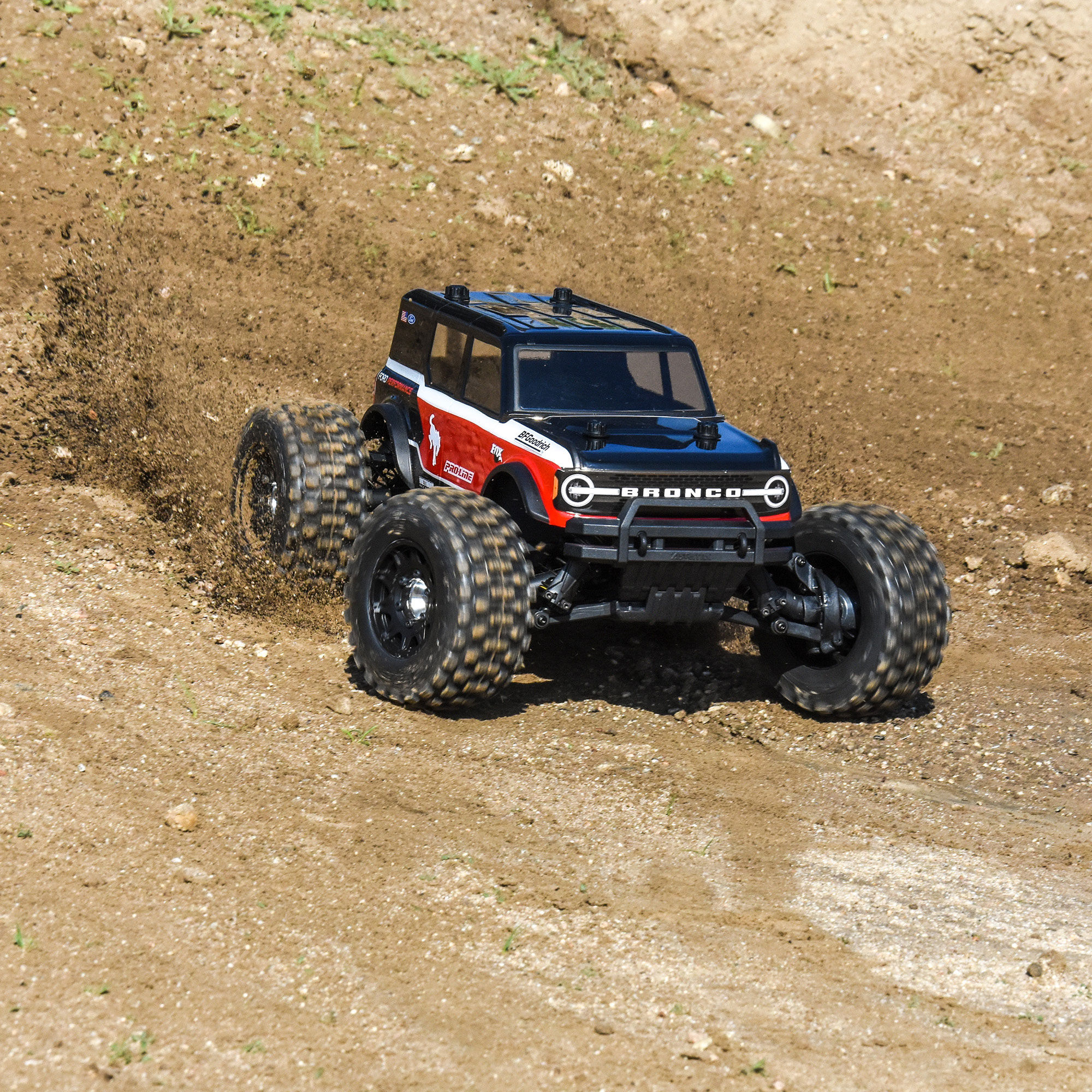 1/10 2021 Ford Bronco Clear Body: Granite, Vorteks-9