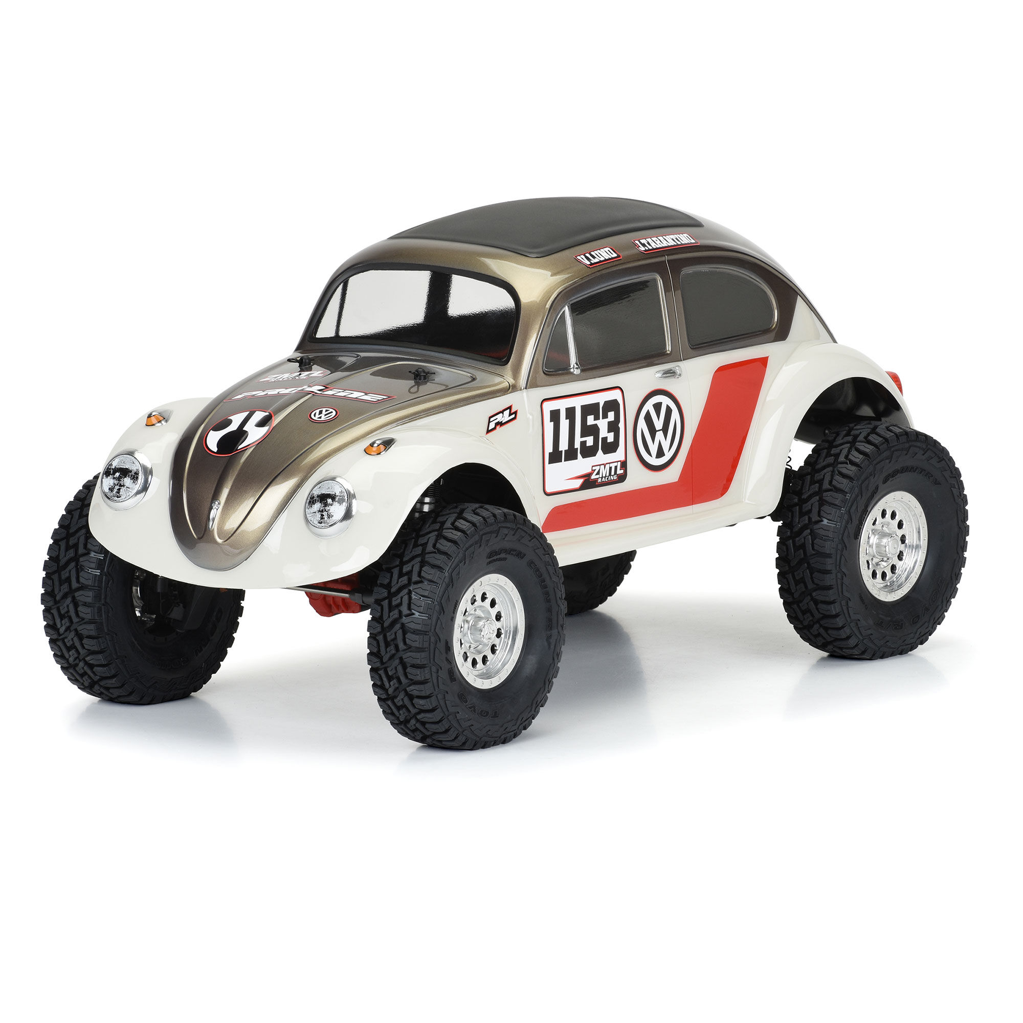 1/10 Volkswagen Beetle Clear Body 12.3" (313mm) Wheelbase Cr-3