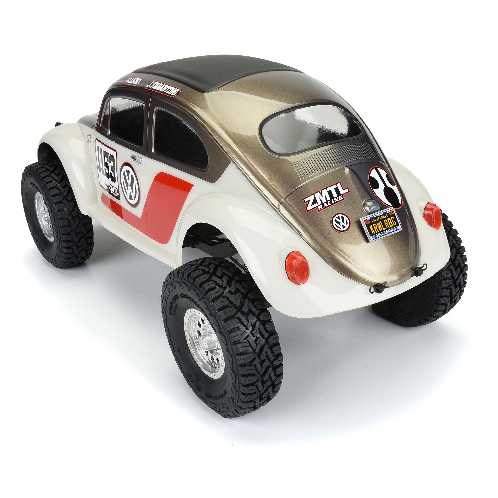 1/10 Volkswagen Beetle Clear Body 12.3" (313mm) Wheelbase Cr-5
