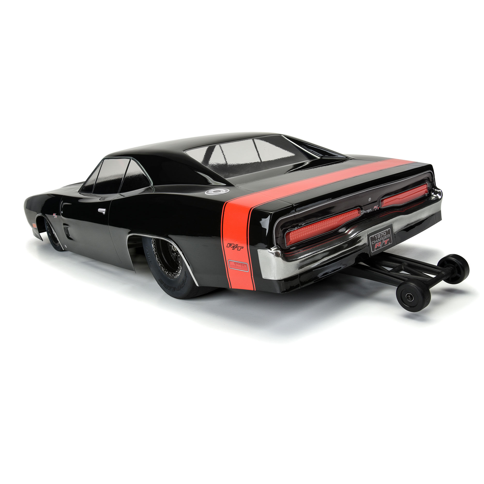 1/10 1970 Dodge Charger Clear Body: Drag Car-5