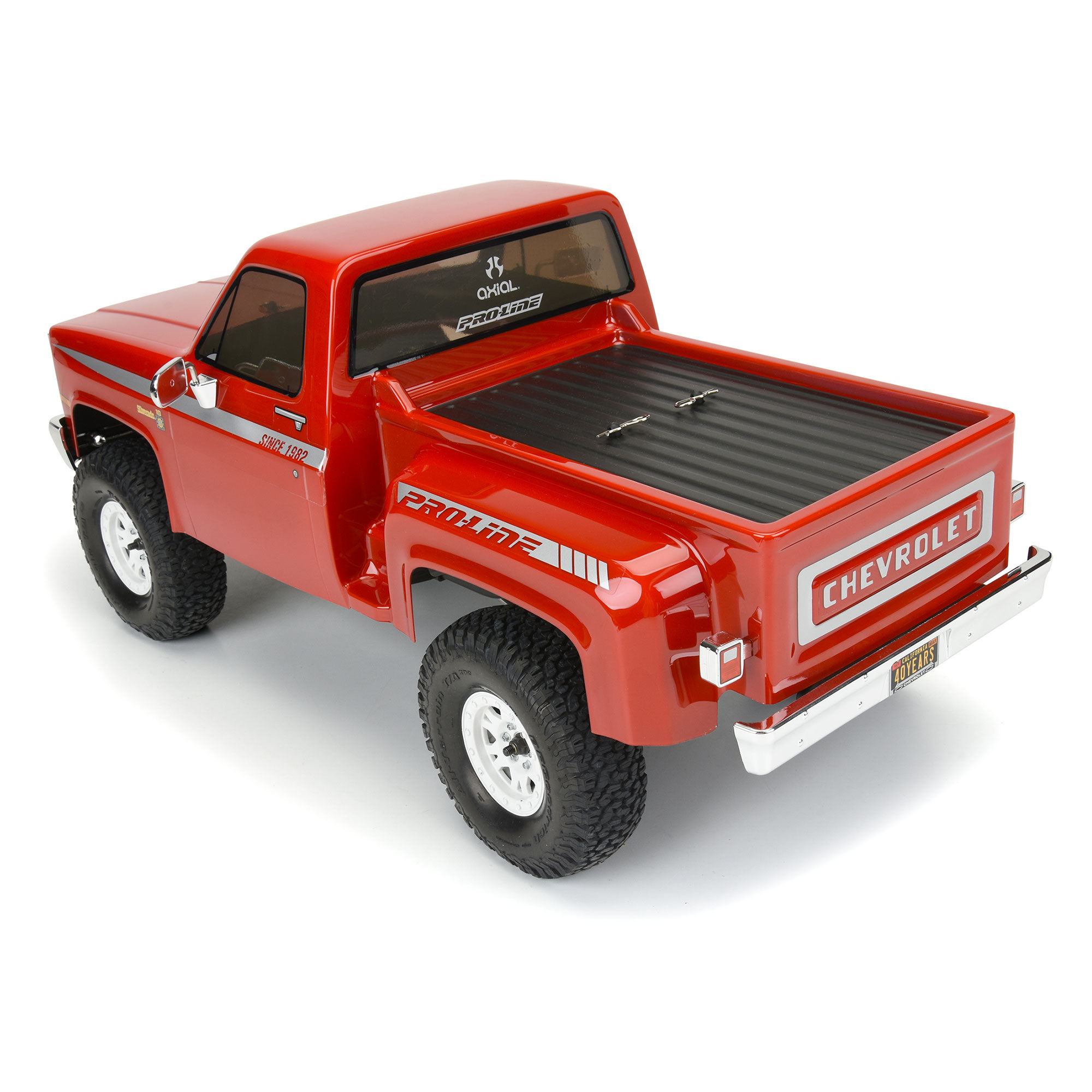 1982 Chevy K-10 Clear Body Set with Scale Molded Accesories-5