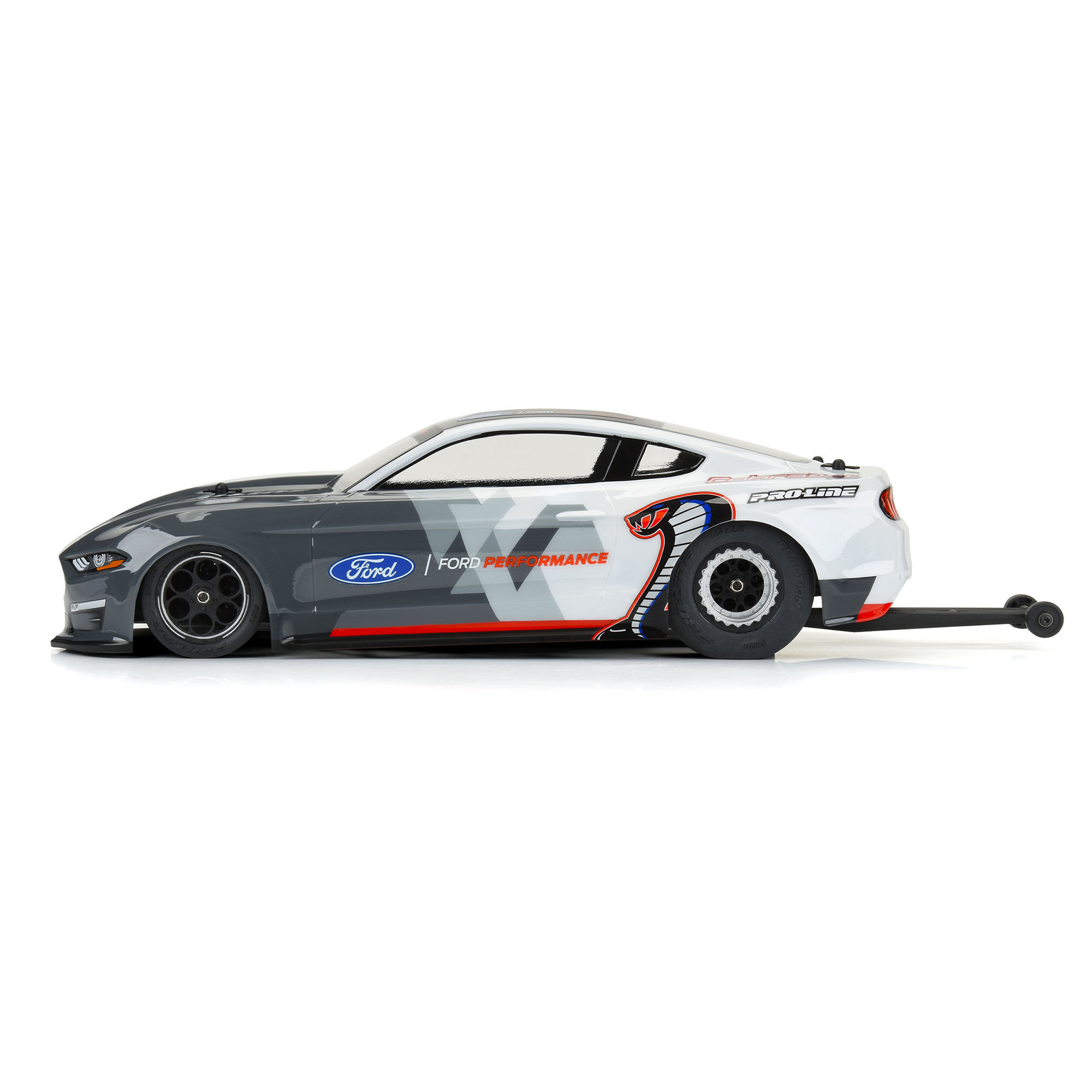1/16 2021 Ford Mustang Cobra Jet Clear Body: Losi Mini Drag-4