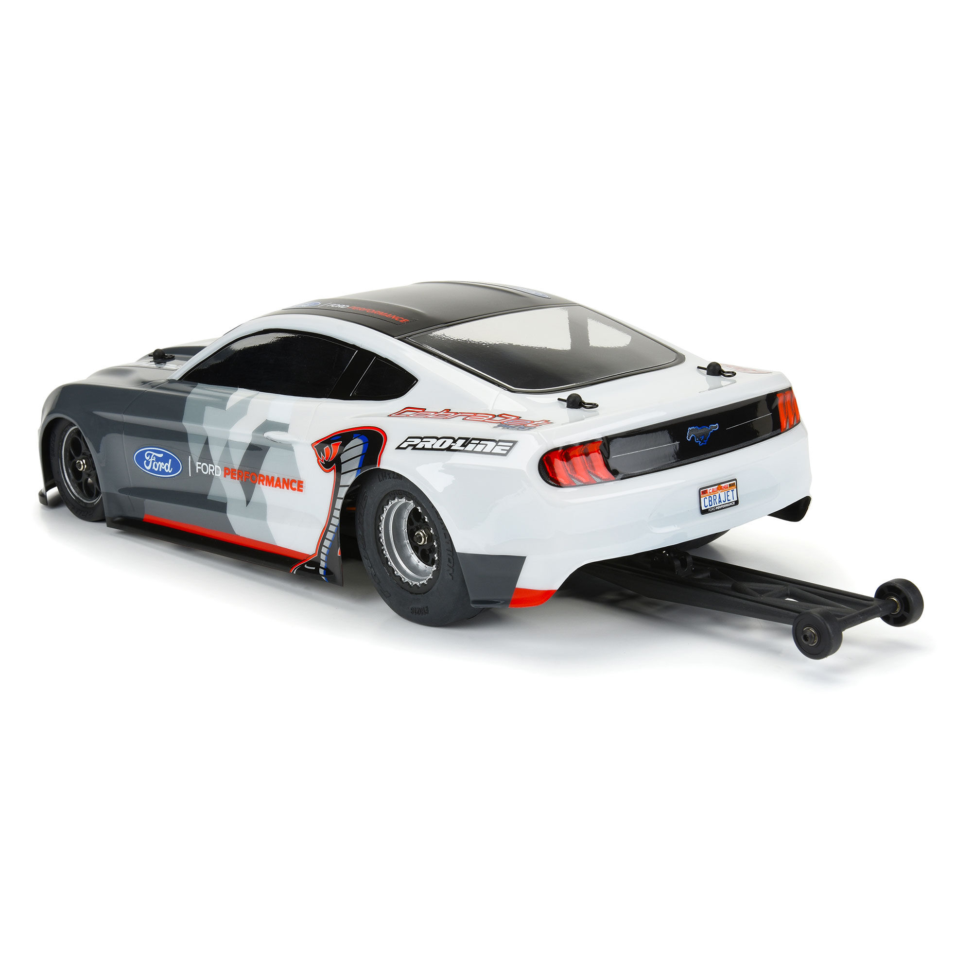1/16 2021 Ford Mustang Cobra Jet Clear Body: Losi Mini Drag-5