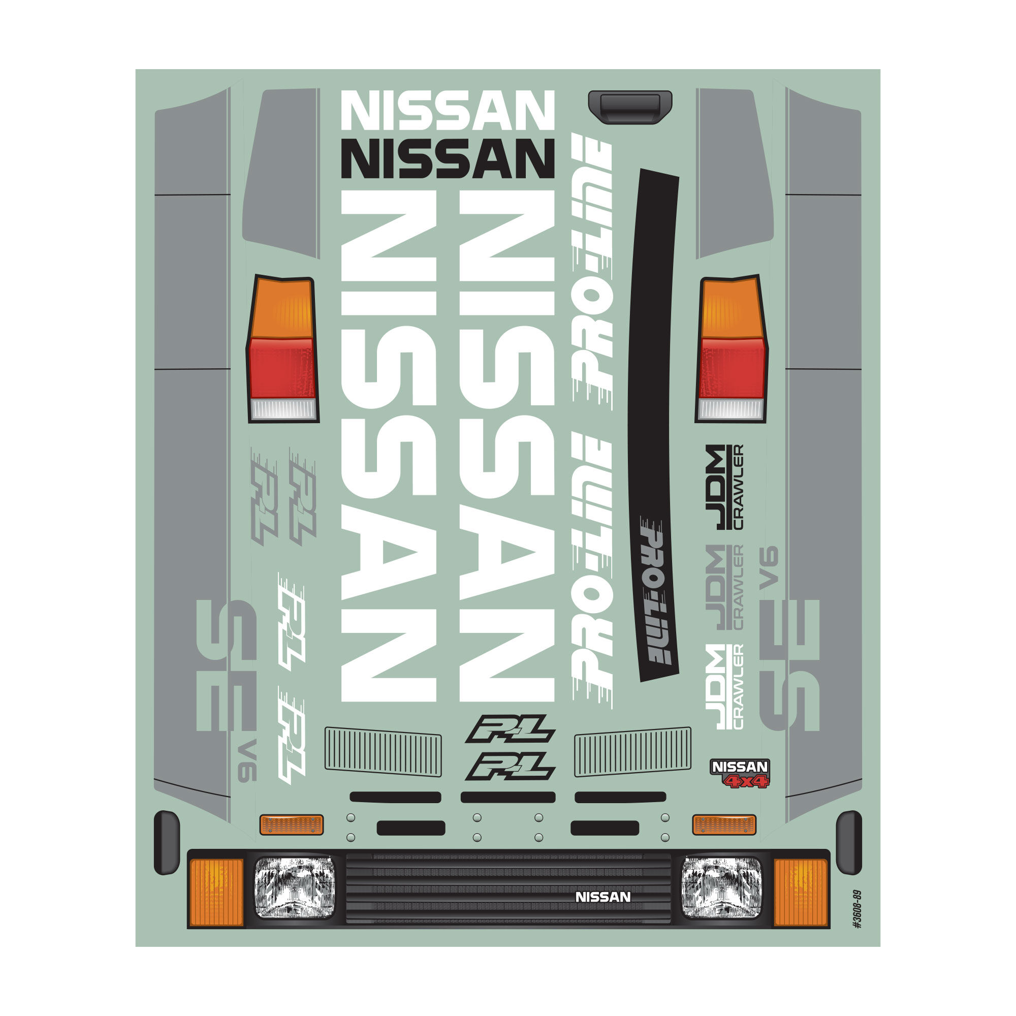 1/10 1987 Nissan Hardbody D21 Clear Body 12.3" (313mm) WB Cr-8