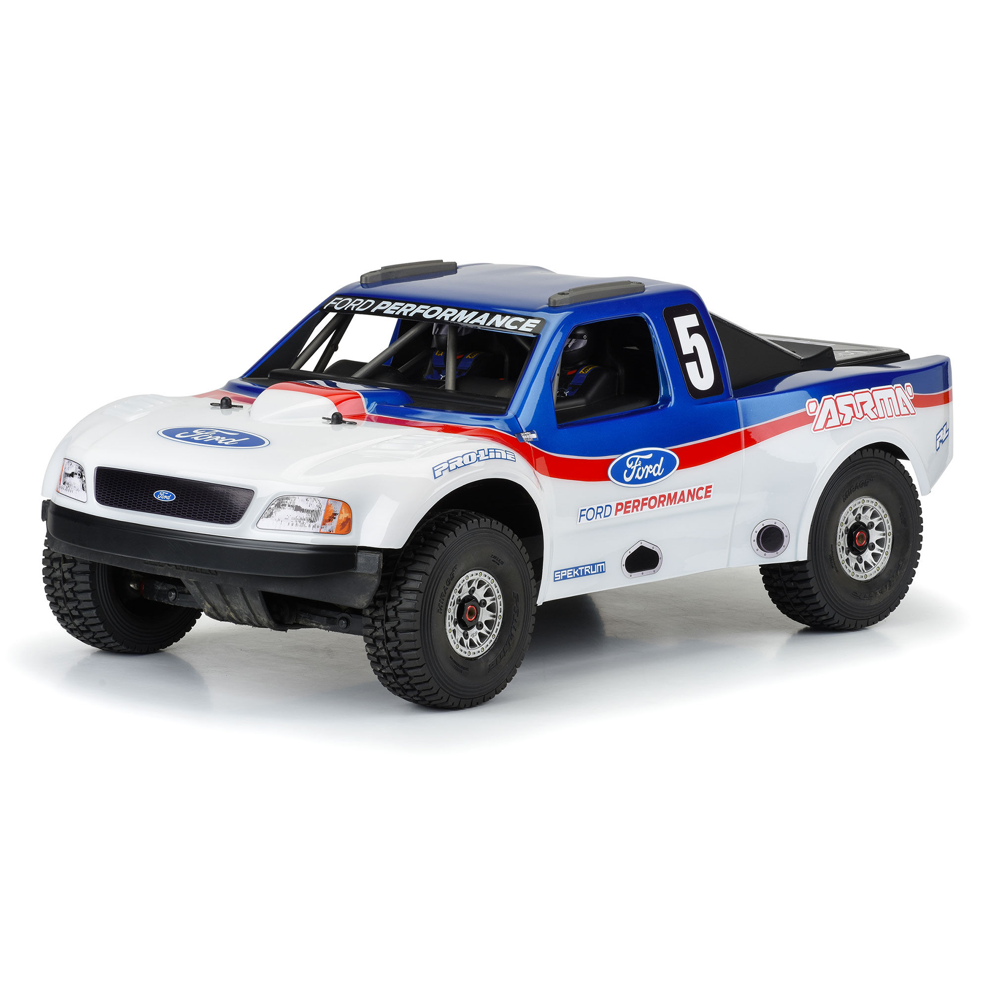 Pre-Cut 1997 Ford F-150 Trophy Truck Clear Body for ARRMA Mo-4