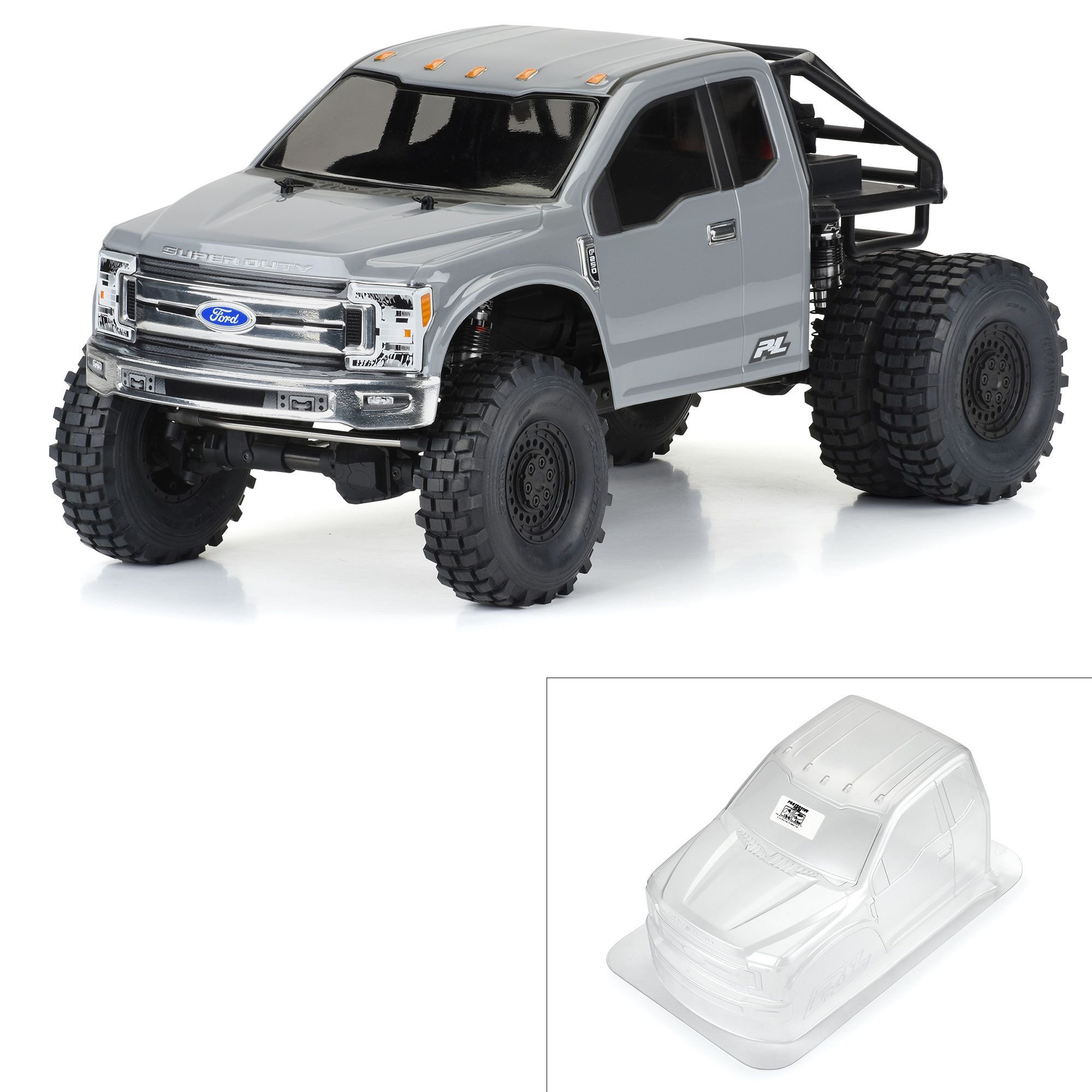 1/10 2017 Ford F-250 Super Duty Cab-Only Clear Body 12.3