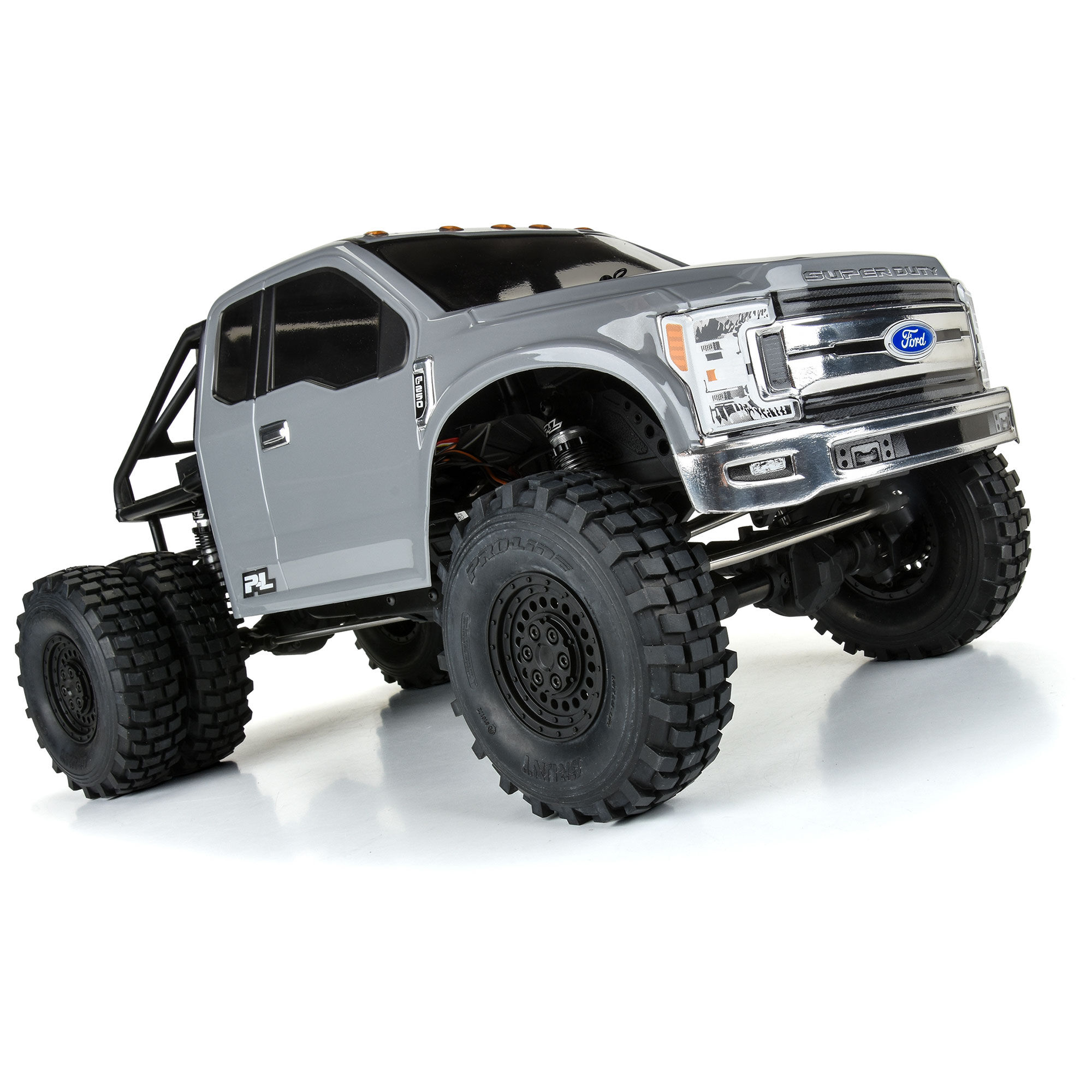 1/10 2017 Ford F-250 Super Duty Cab-Only Clear Body 12.3" WB-6