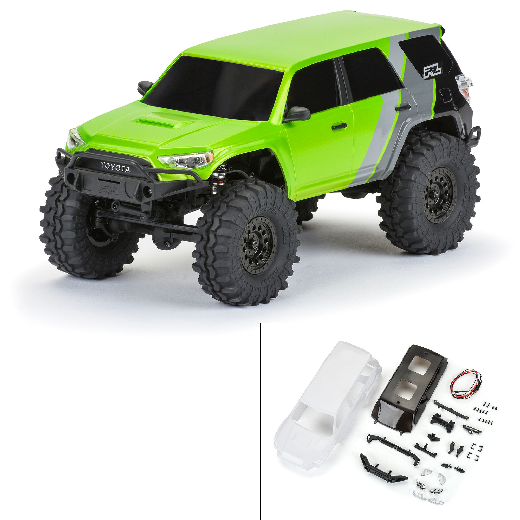1/24 2023 Toyota 4Runner TRD Pro White Hard Body Unassembled