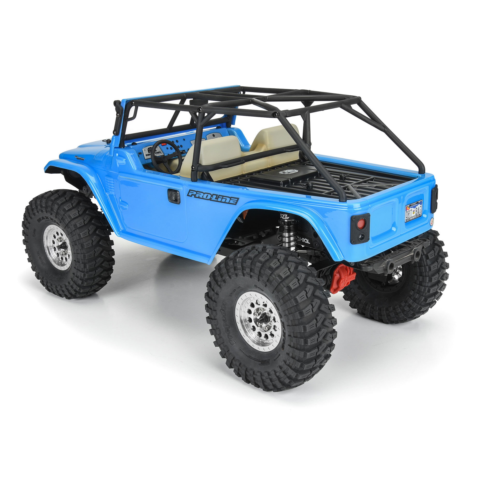 1/10 1979 Toyota Land Cruiser FJ40 Clear Body/Cage 12.3" WB-5