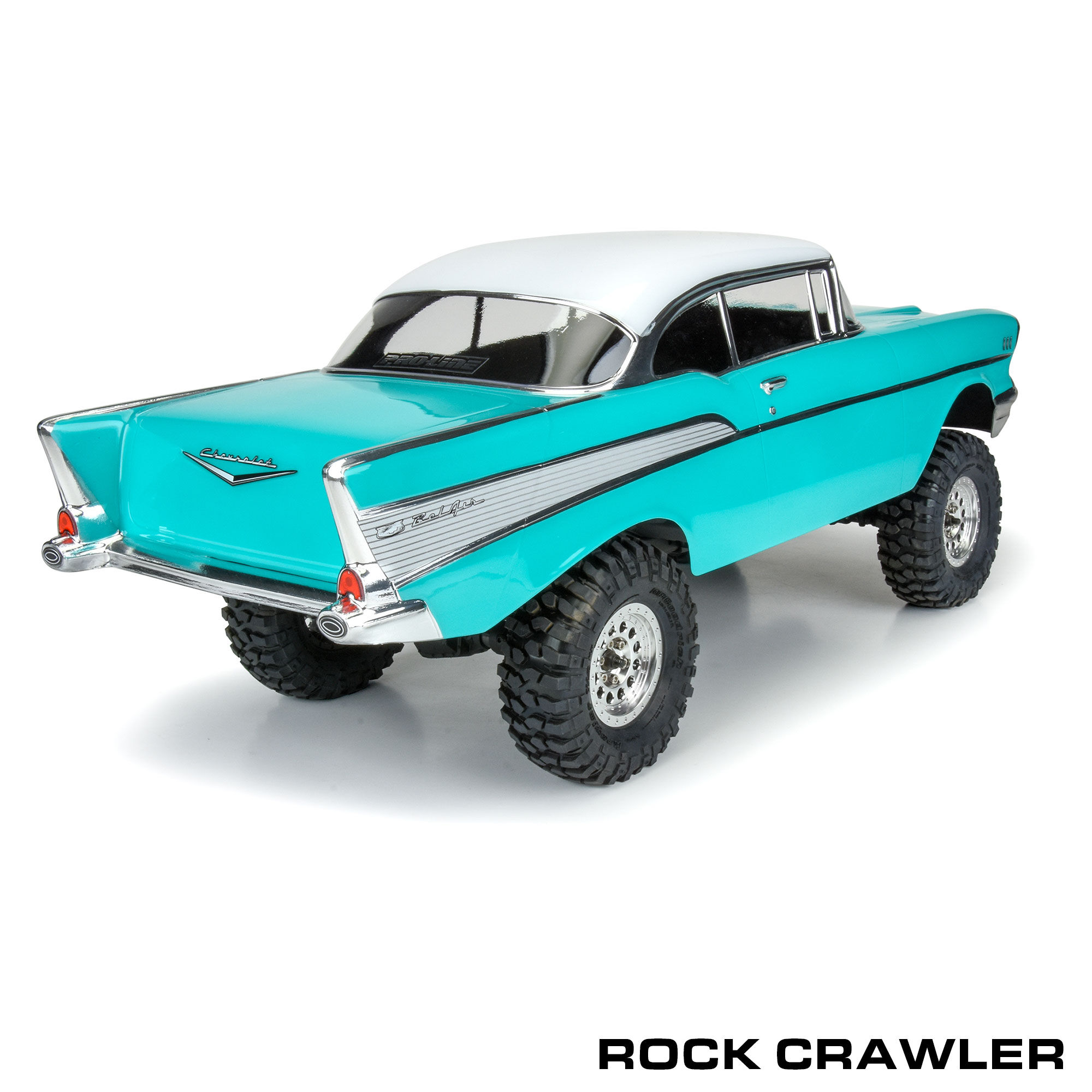 1/8 1957 Chevy Bel Air Avenger Clear Body: LMT,Crawler & MT-8