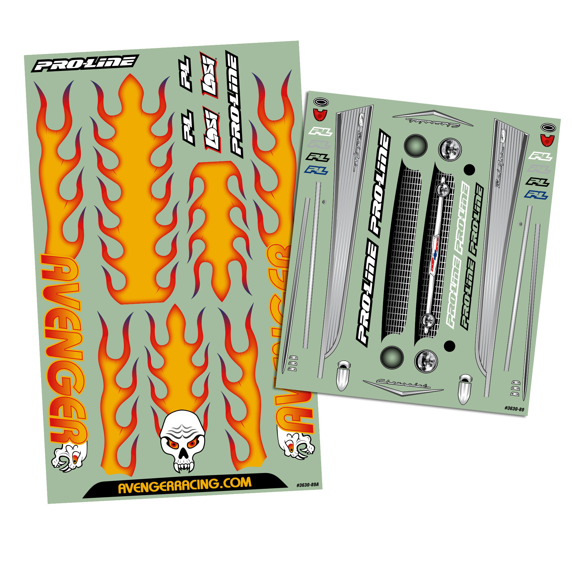 1/8 1957 Chevy Bel Air Avenger Clear Body: LMT,Crawler & MT-12