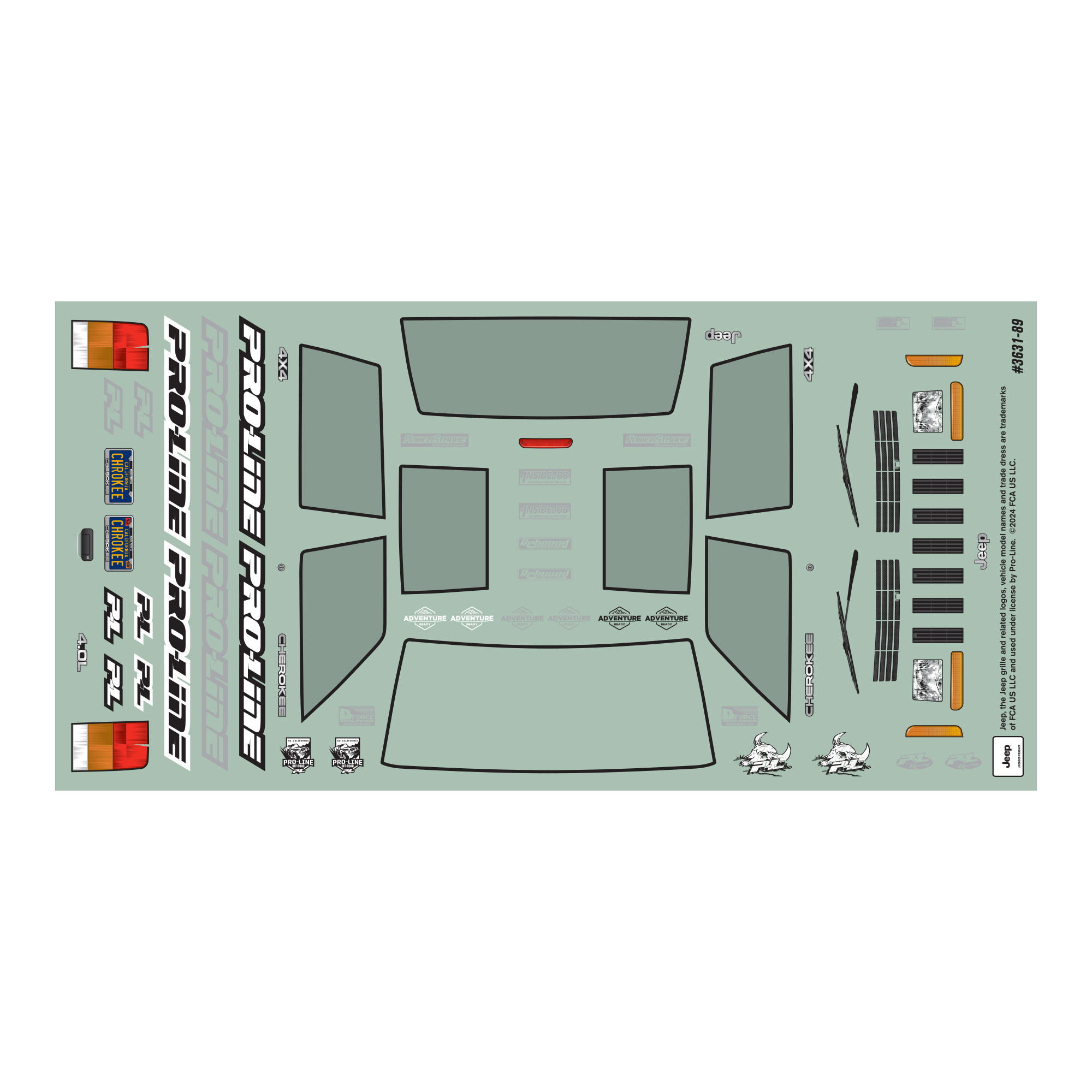 1/24 2001 Jeep Cherokee Clear Body: SCX24-7