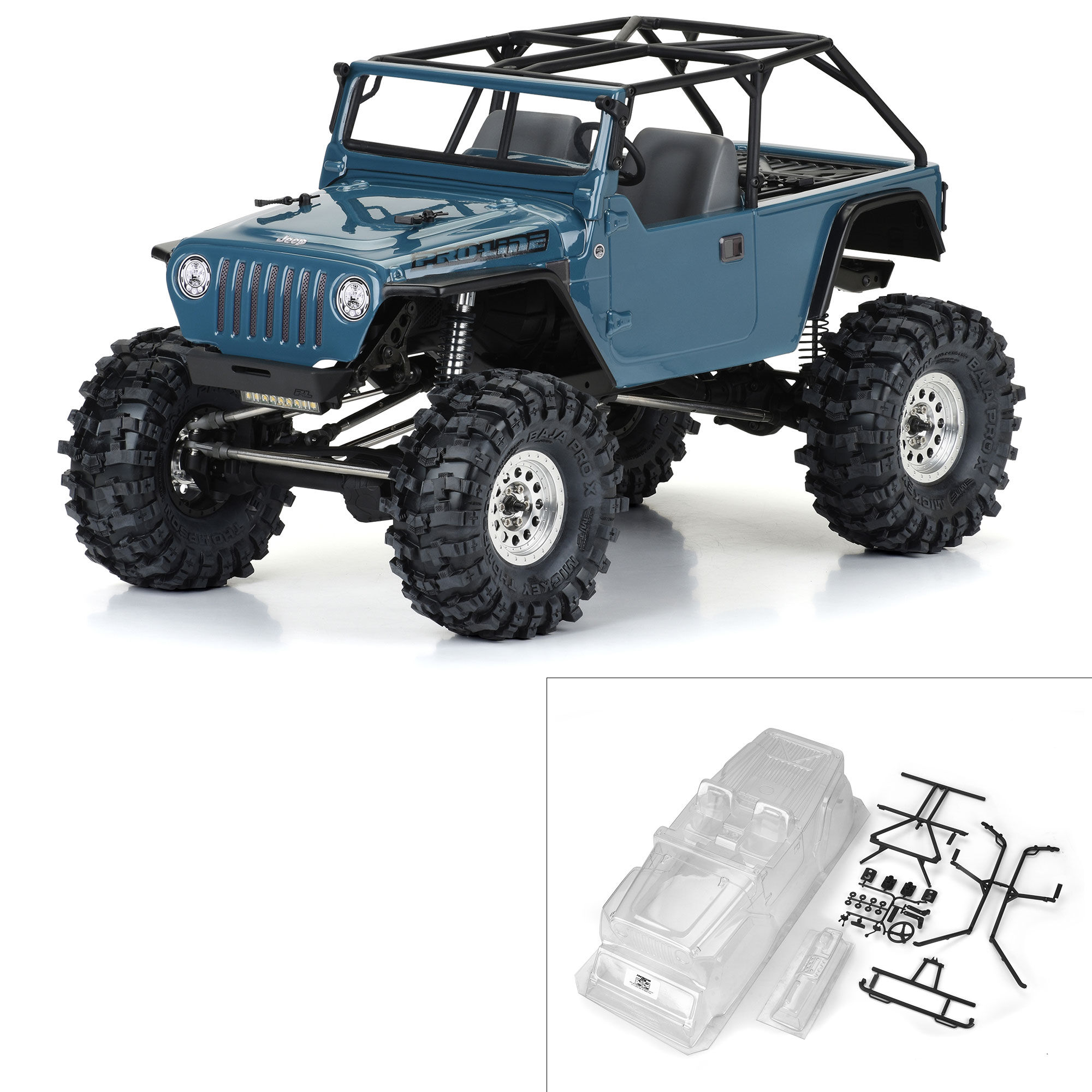 1/10 2004 Jeep LJ Clear Body/Trail Cage 12.3