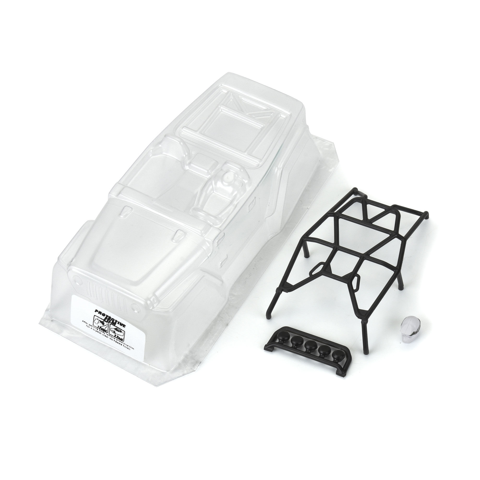 1/24 2004 Jeep LJ Clear Body/Trail Cage: SCX24-2